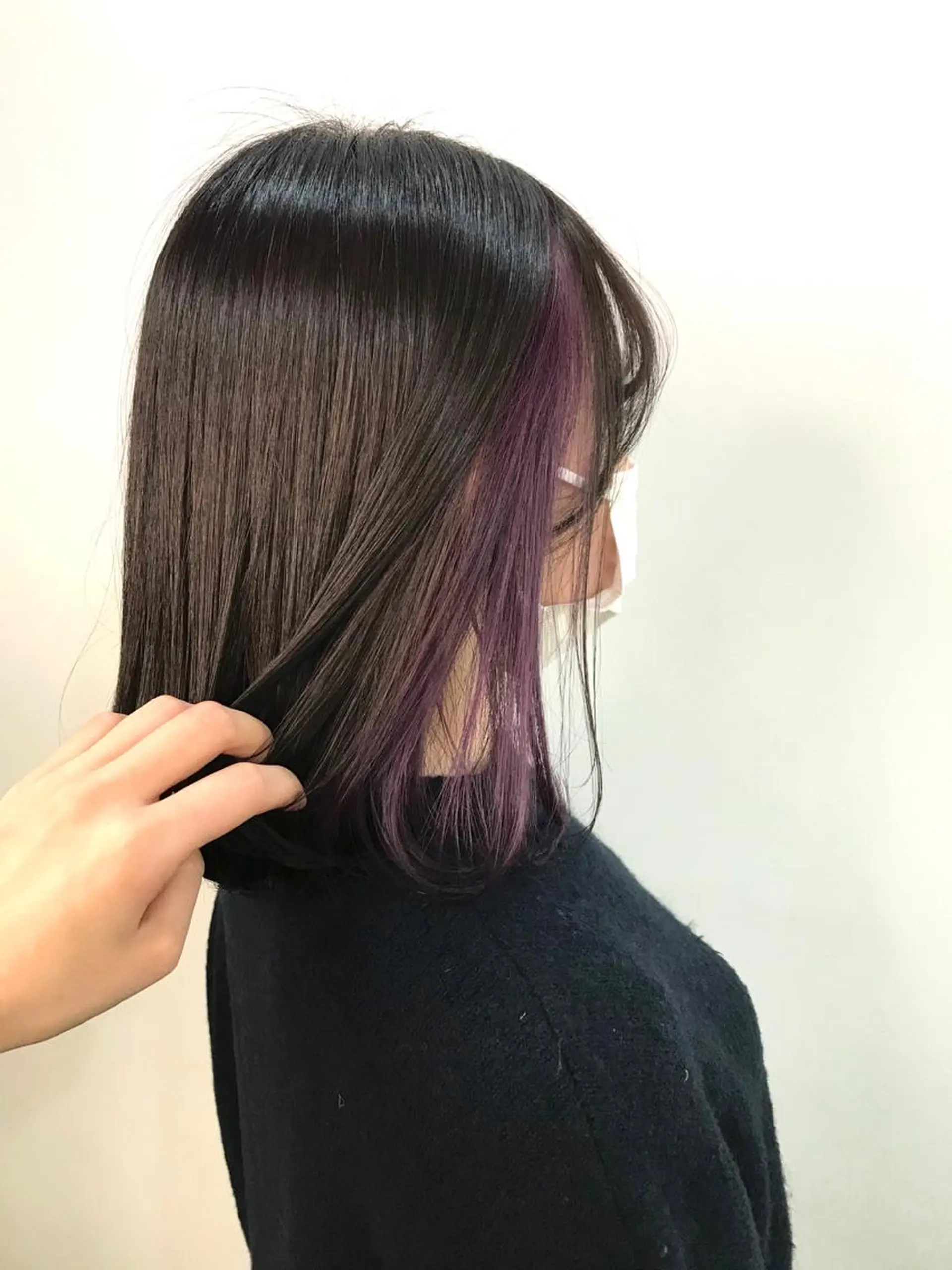 ミディアム 横山 奈央のヘアスタイル