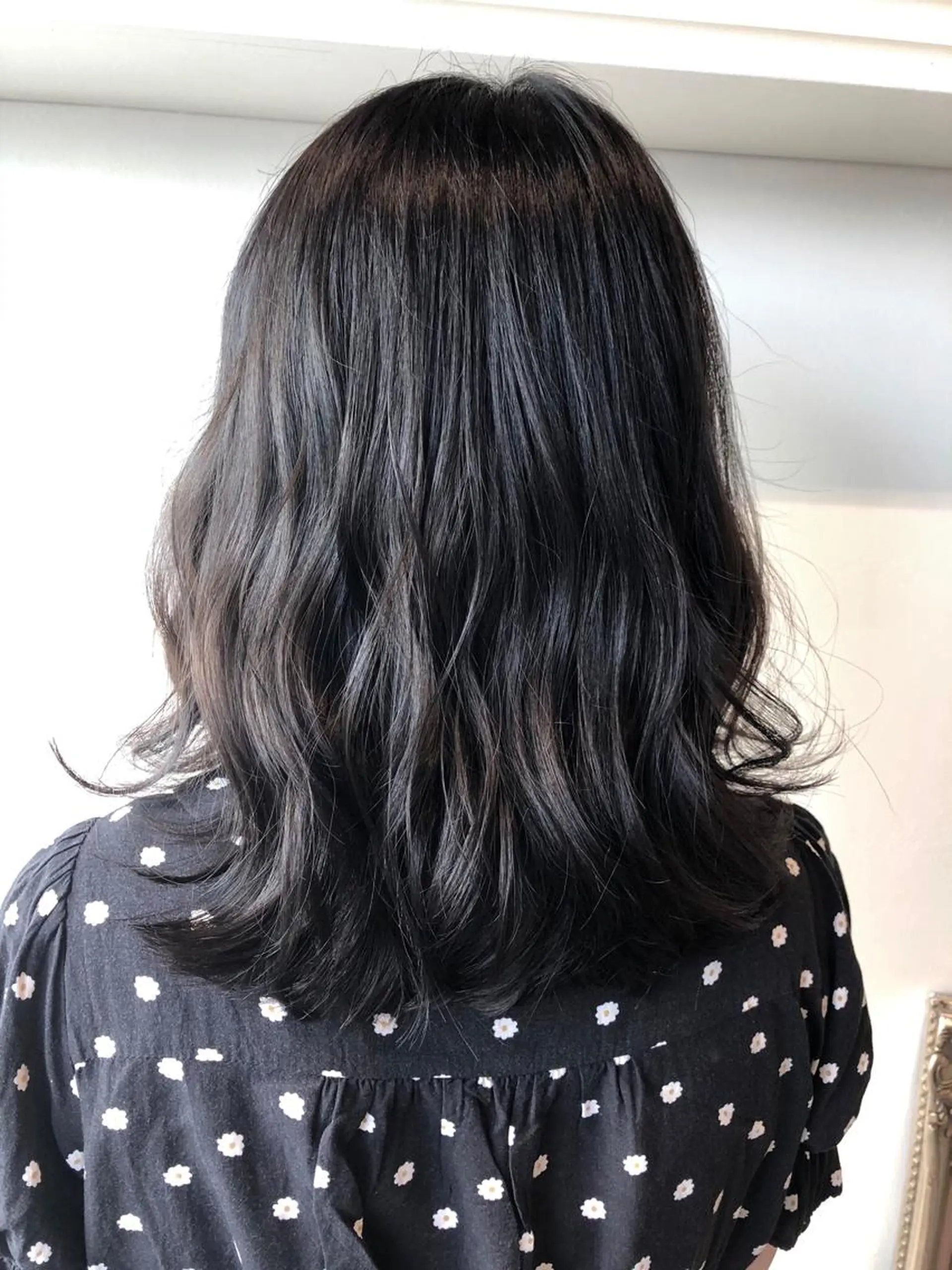 ミディアム カラー ネイビーカラー 💐パーソナルカラー /市橋加菜💐のヘアスタイル