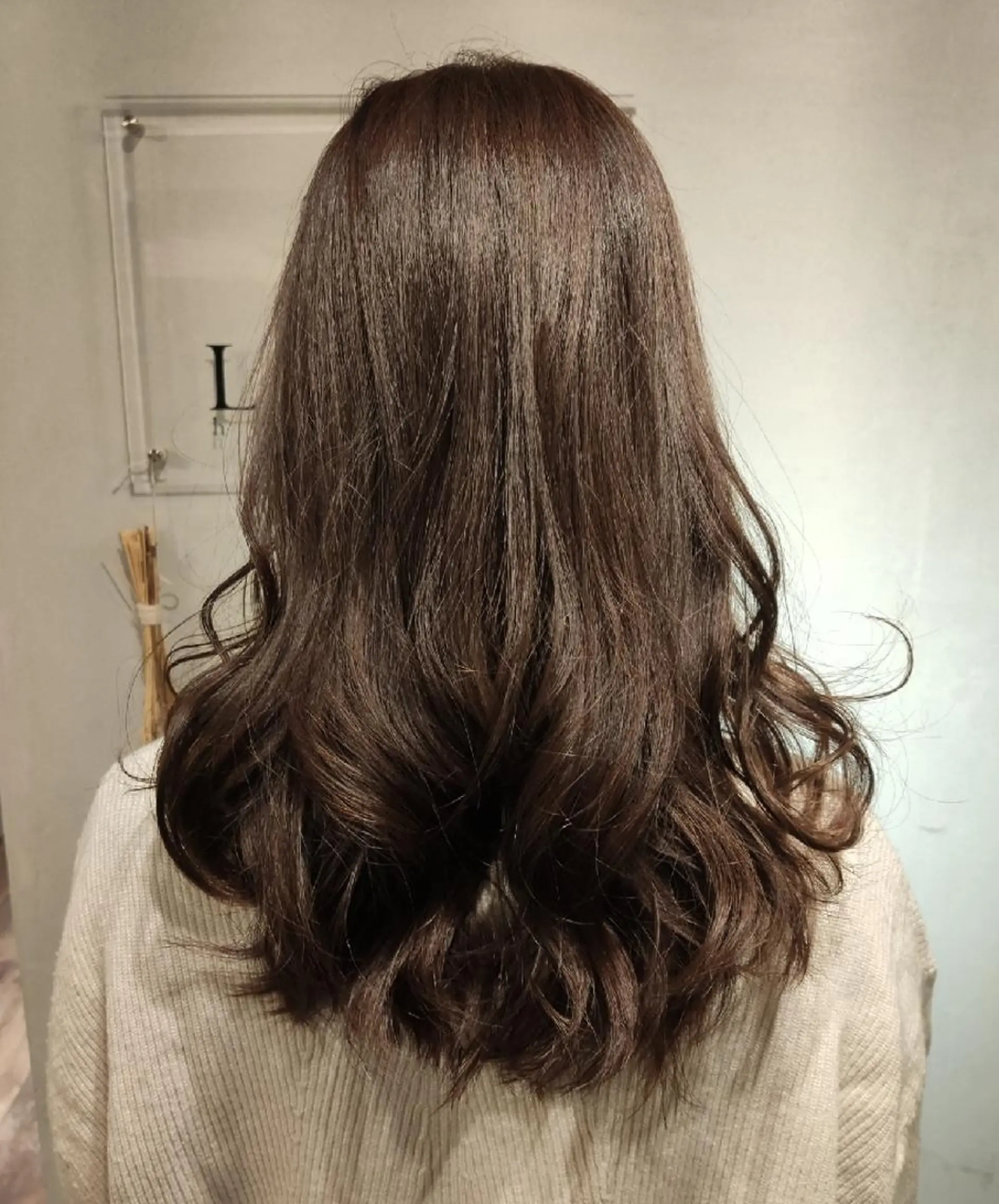 セミロング カラー ベージュカラー 伊藤 瞭のヘアスタイル
