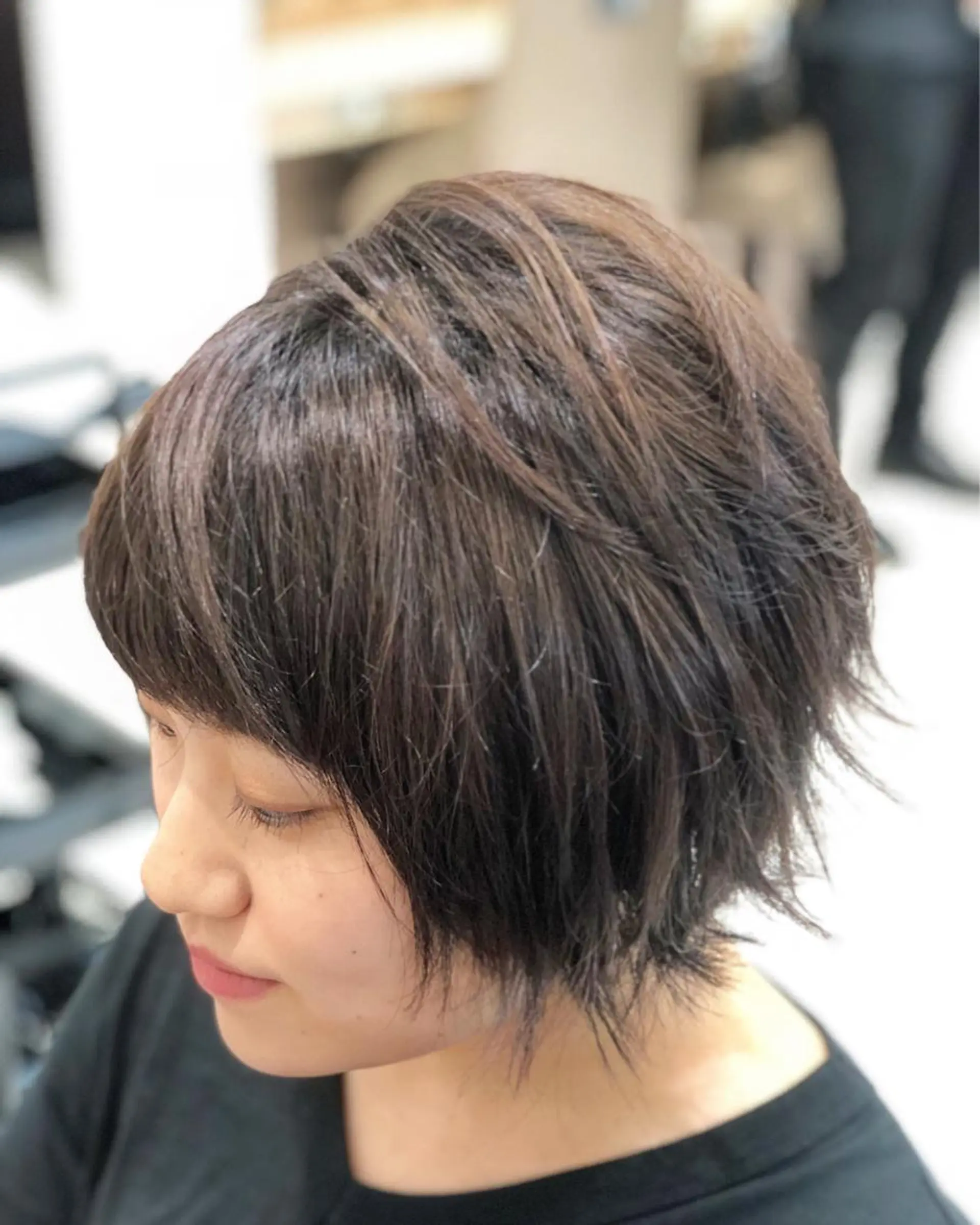 ショート カラー ショートヘア 外ハネヘア カット ヘアカラー トリートメント 💙髪質改善 💙和田💙のヘアスタイル
