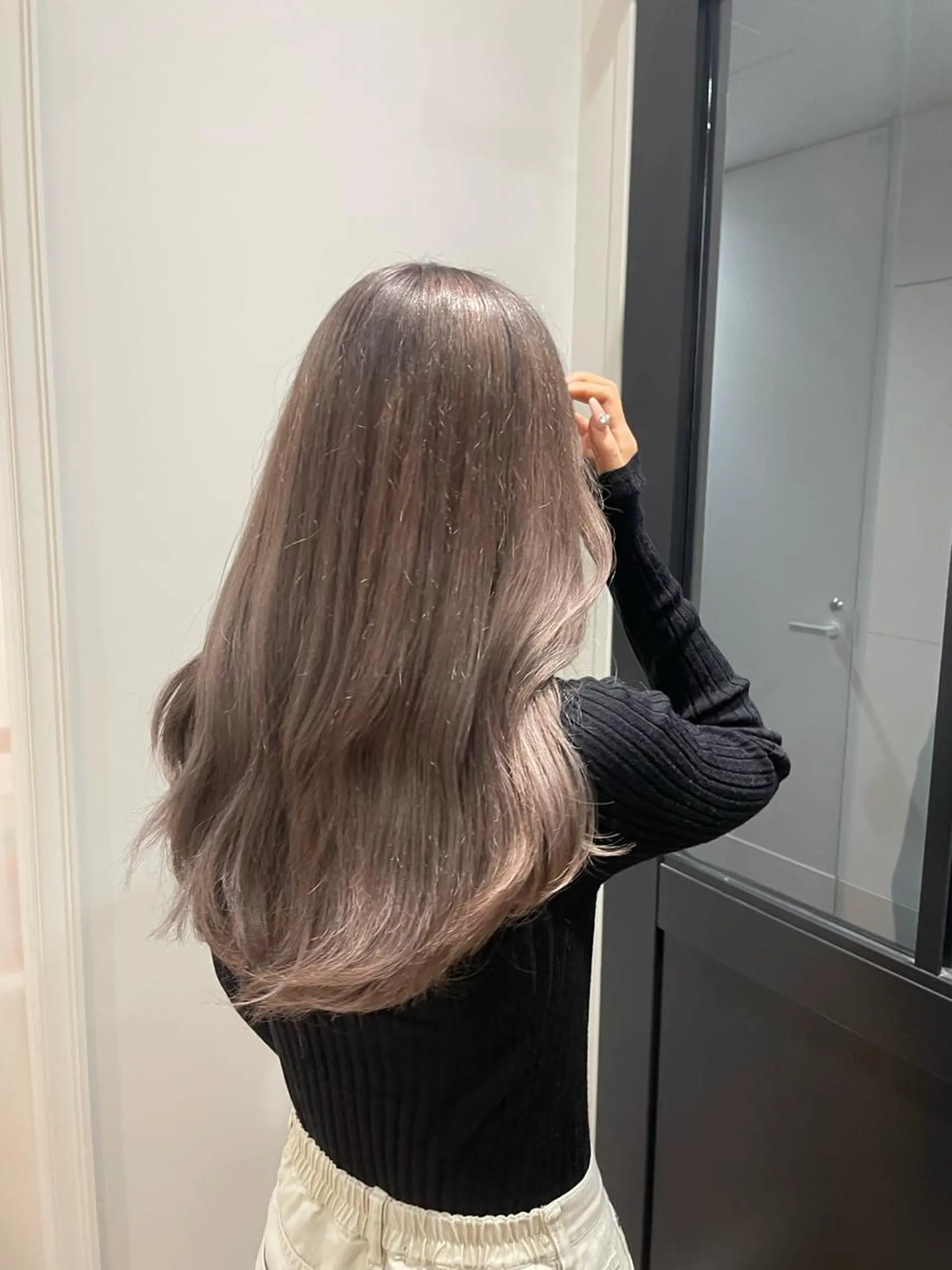 ロング カット ヘアカラー 韓国ヘア🤍 慎之介のヘアスタイル