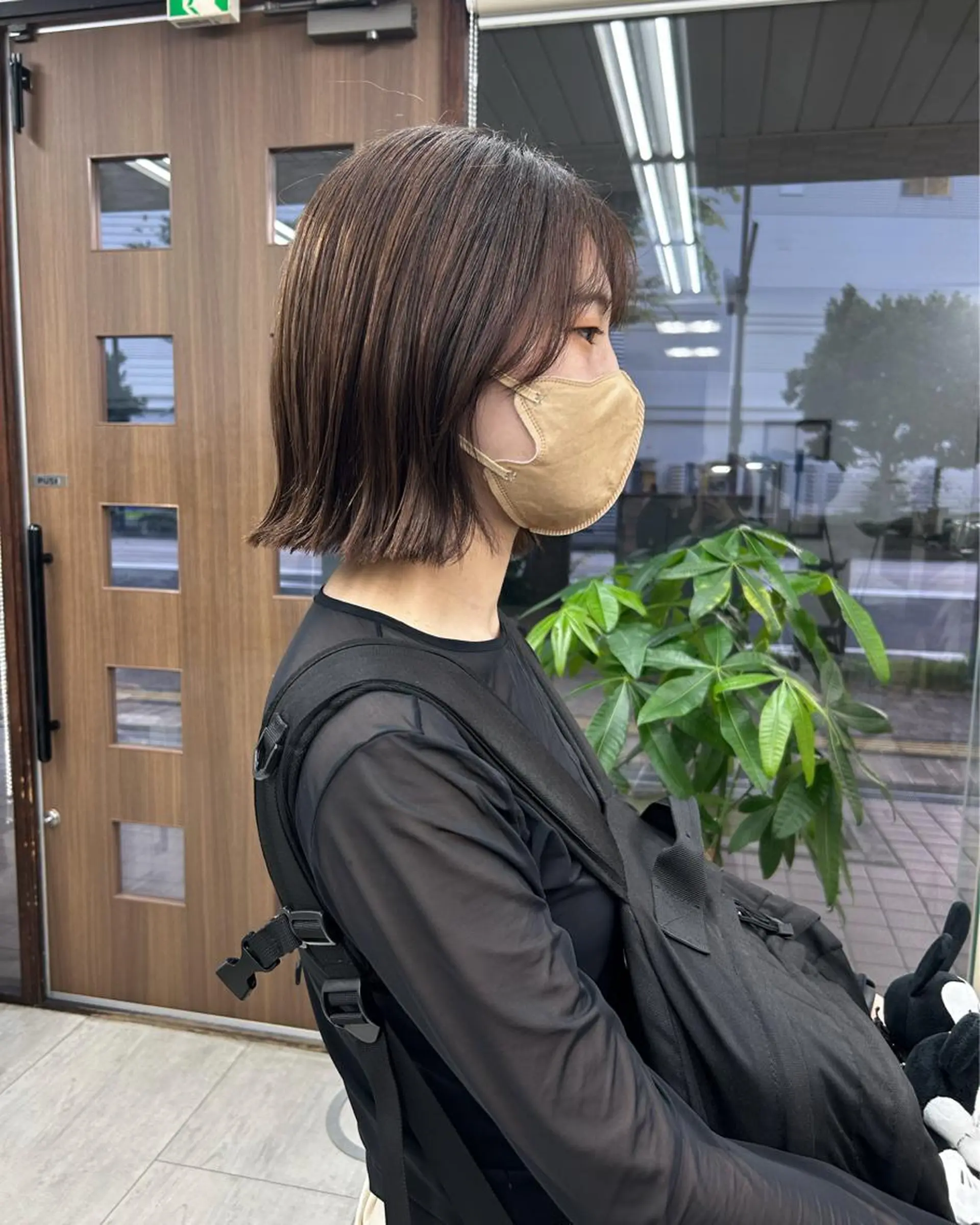 ミディアム ボブ ダブルカラー/韓国 ヘア/さわのあかねのヘアスタイル