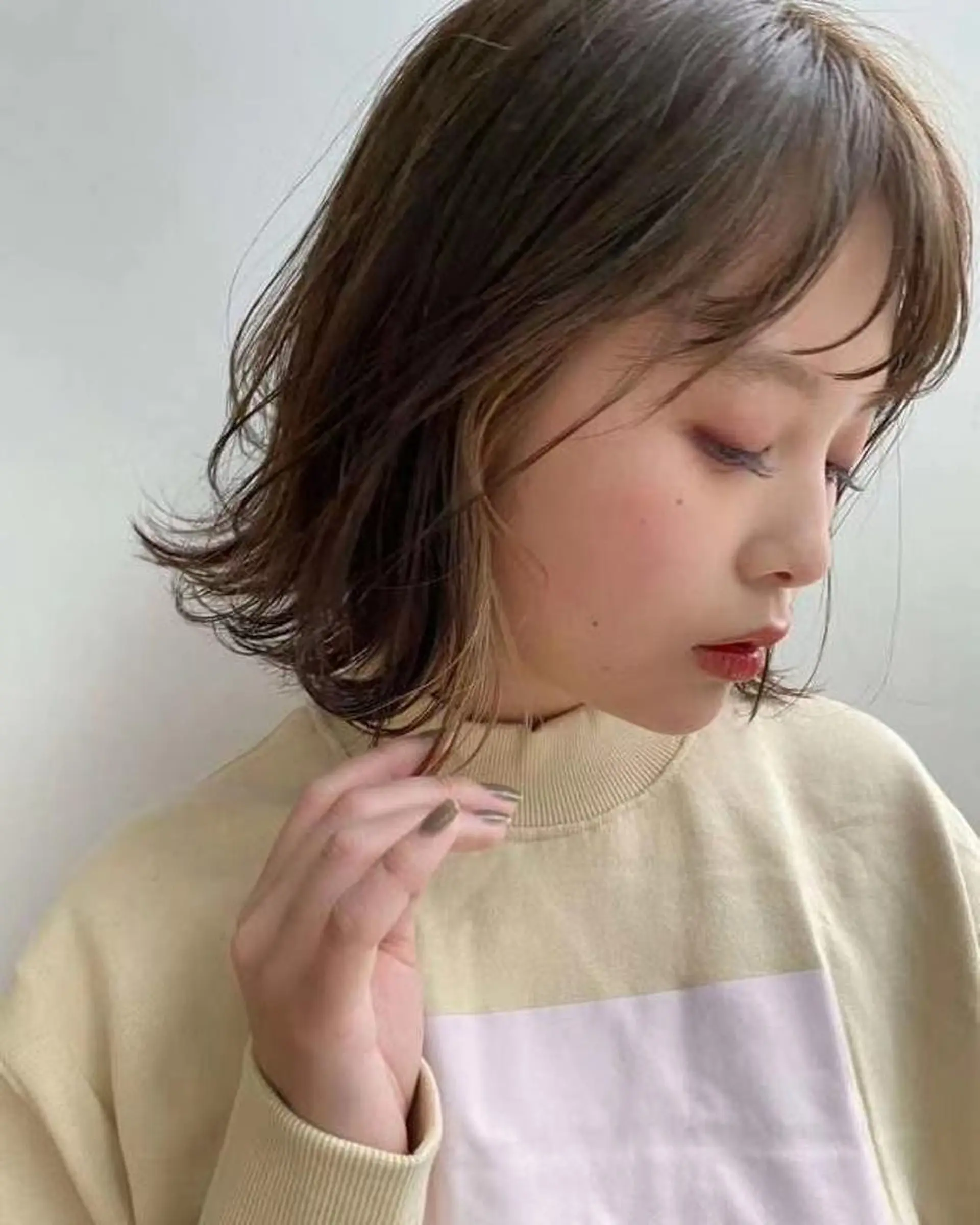 ショート カラー パーマ u hair所属・こばやし ももこのヘアスタイル