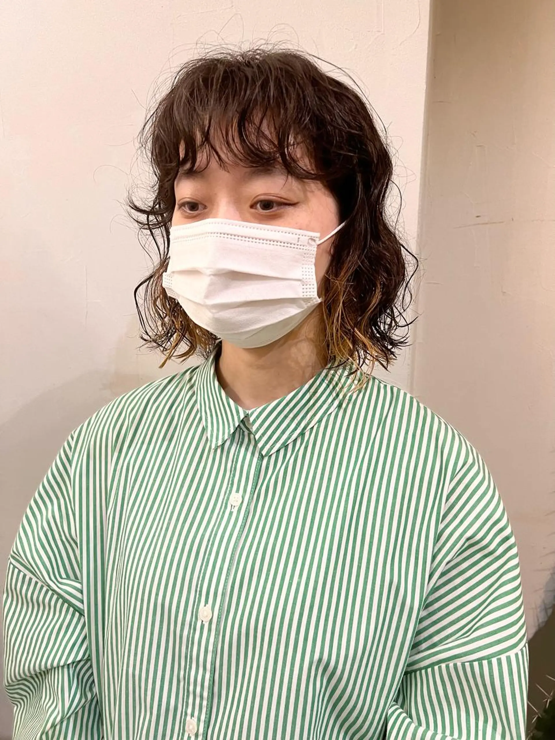 ショート パーマ ボブ カット パーマ 千葉 郁也のヘアスタイル