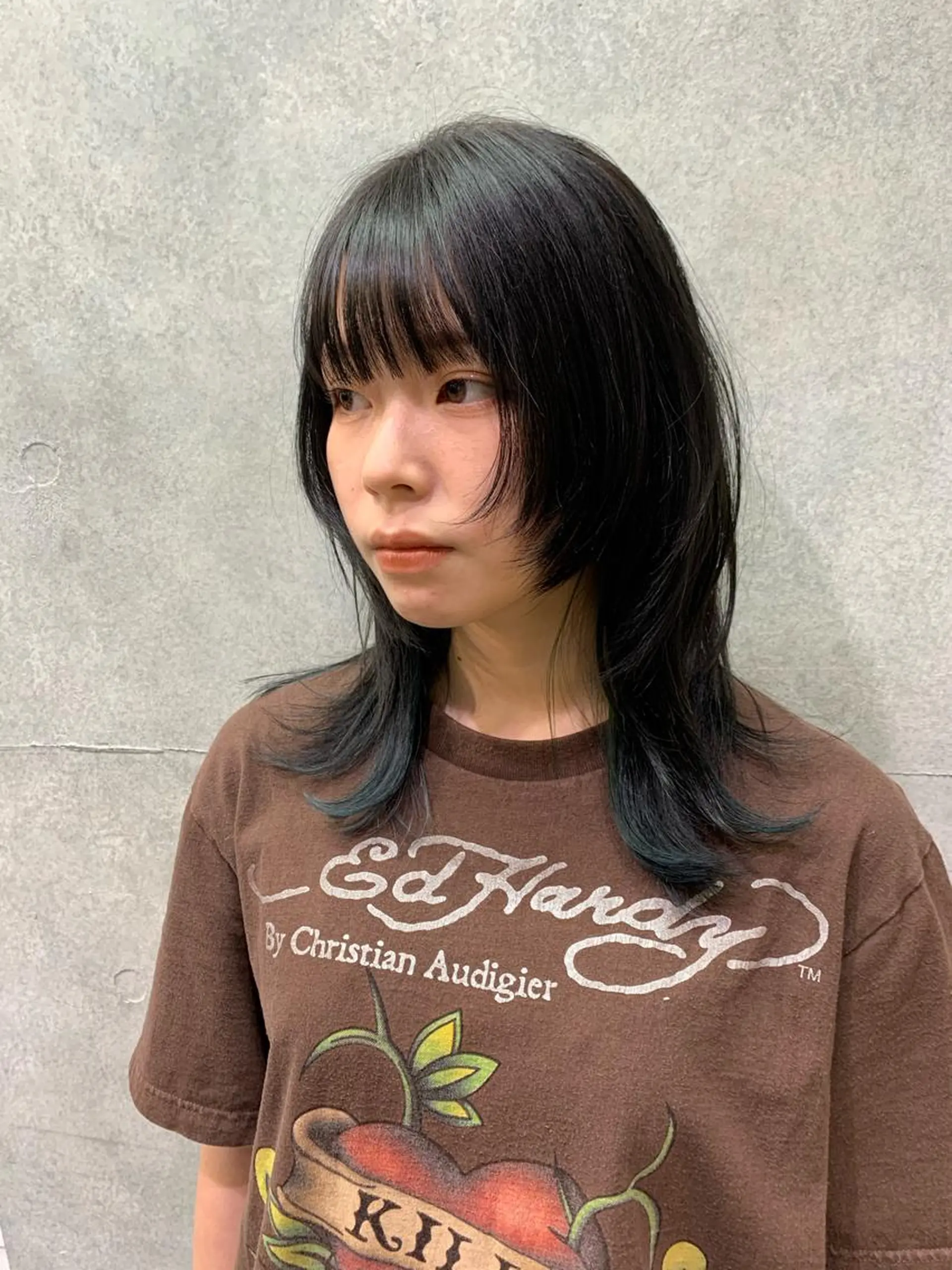 ミディアム カット ヘアカラー オシャレ髪✔️ 店長オオキアキヒロのヘアスタイル