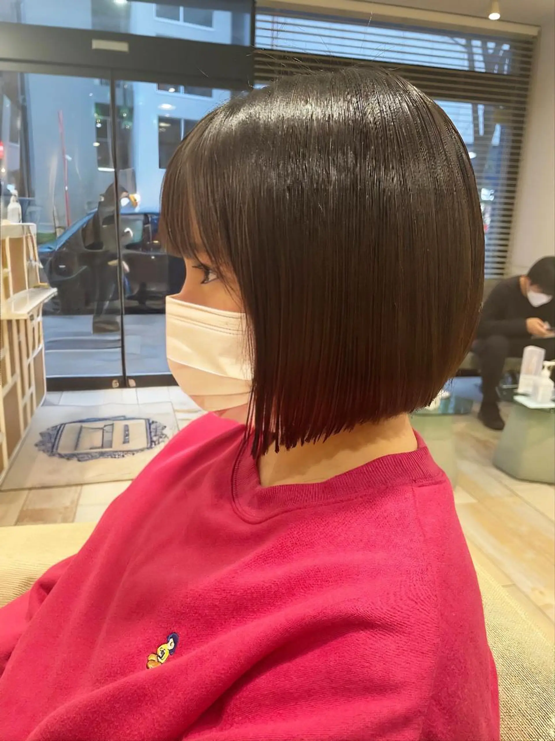 ショート 前下がりボブ ボブ カット パーマ すげ さやかのヘアスタイル