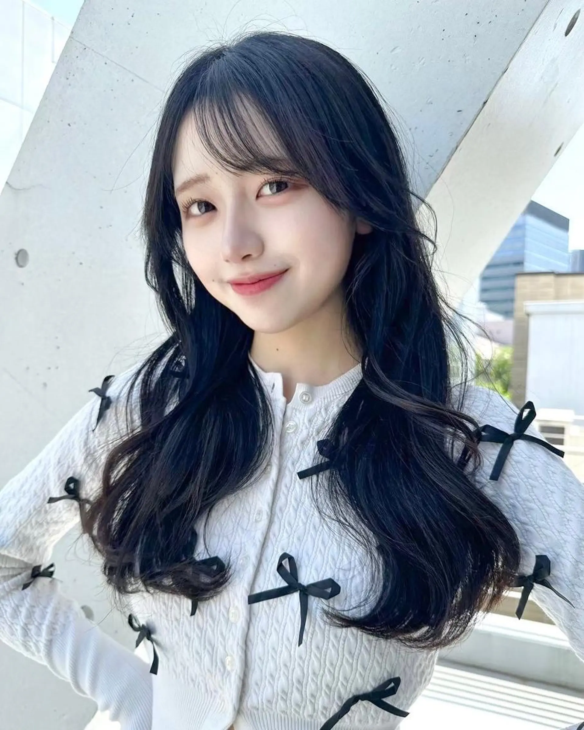 カラー 韓国風暗髪スタイル 🖤渋谷FRUITSのヘアスタイル