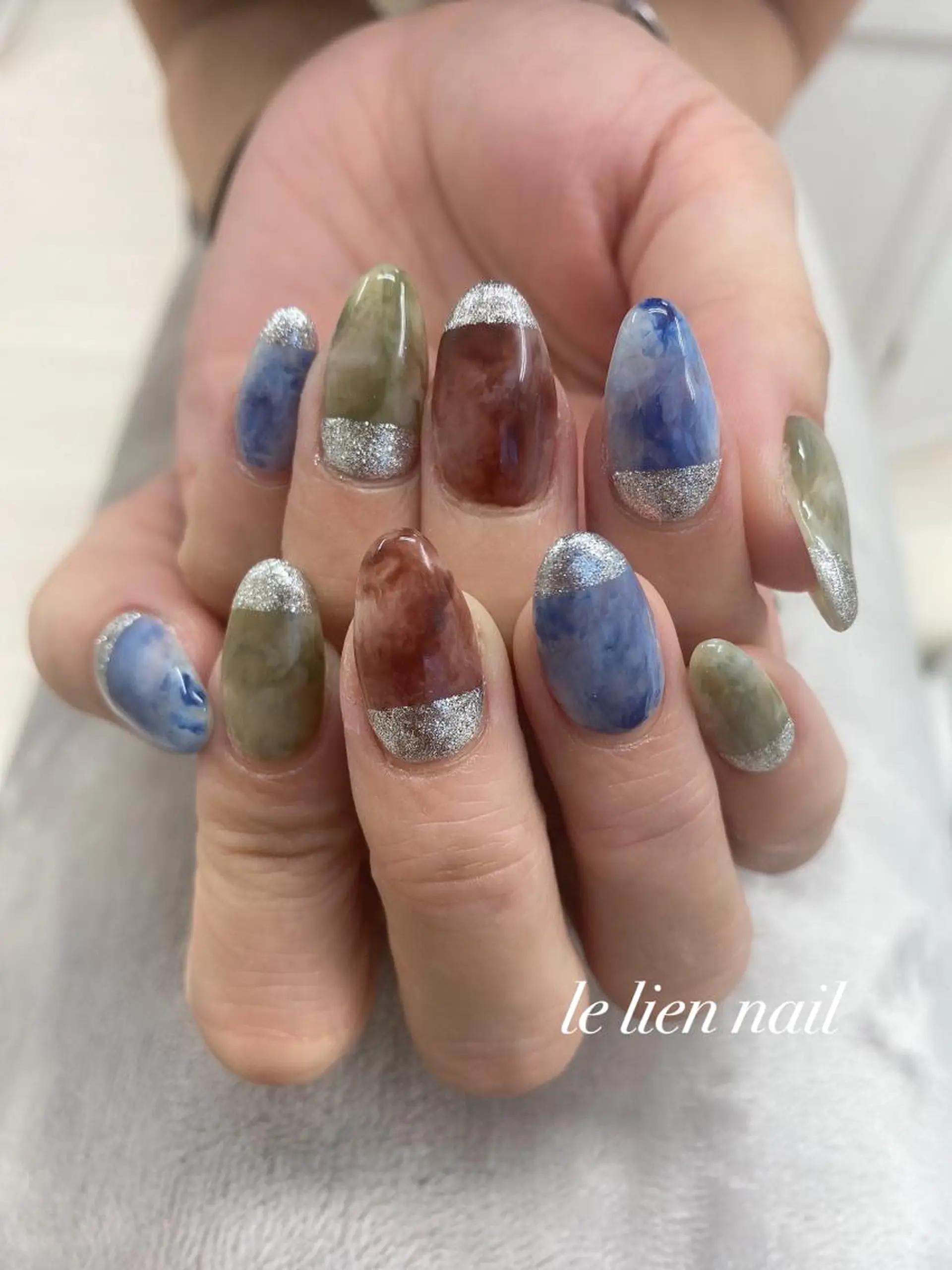 ネイル アートネイル 持ち込み ニュアンスネイル le lien nailのネイルデザイン