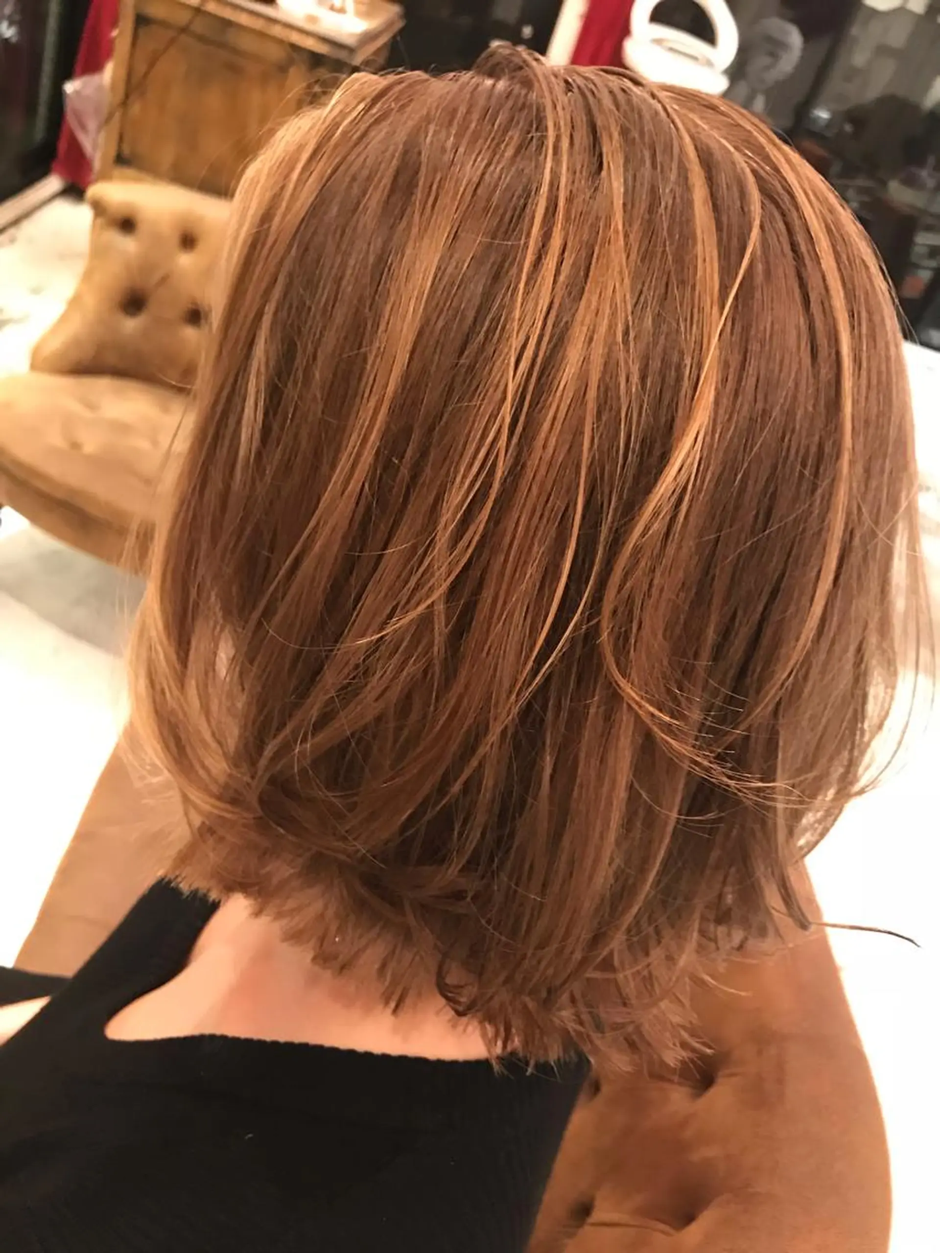 ミディアム カラー BEBE所属・ご新規様限定 透明感カラーKANAのヘアスタイル