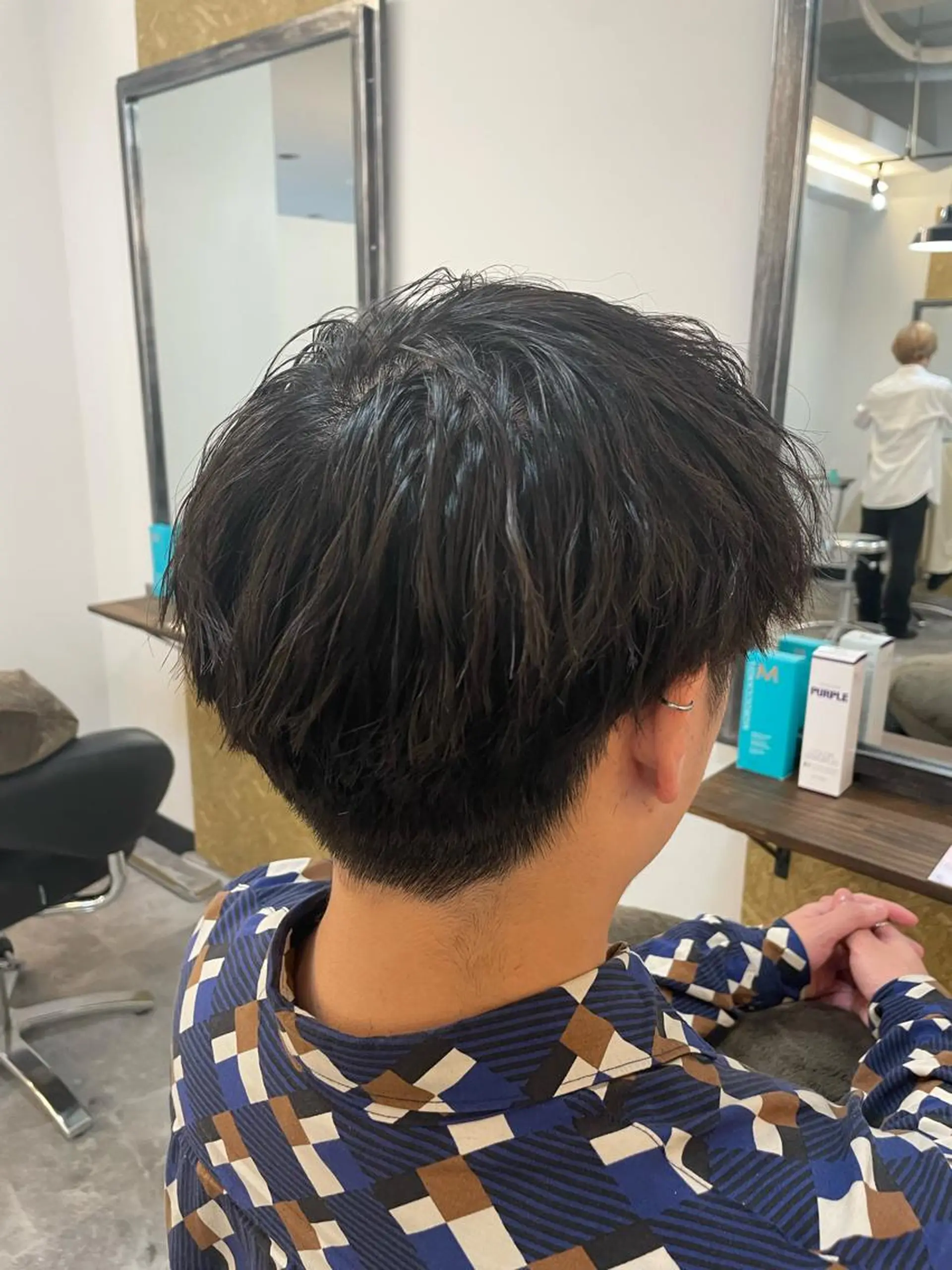 ショート メンズ カット ヘッドスパ メンズパーマ屋さん /yuki☃️💭のヘアスタイル