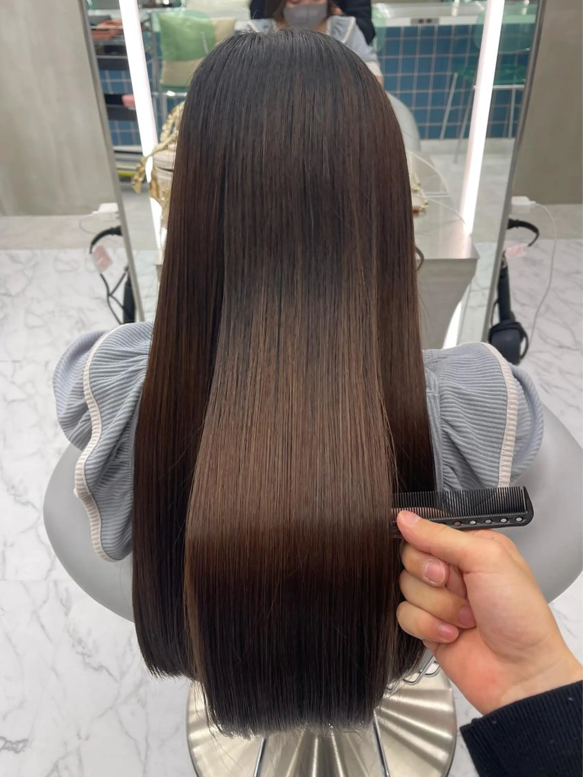 ロング 縮毛矯正 トリートメント HAIR 原宿所属・ボブ/ 川田大輝のヘアスタイル