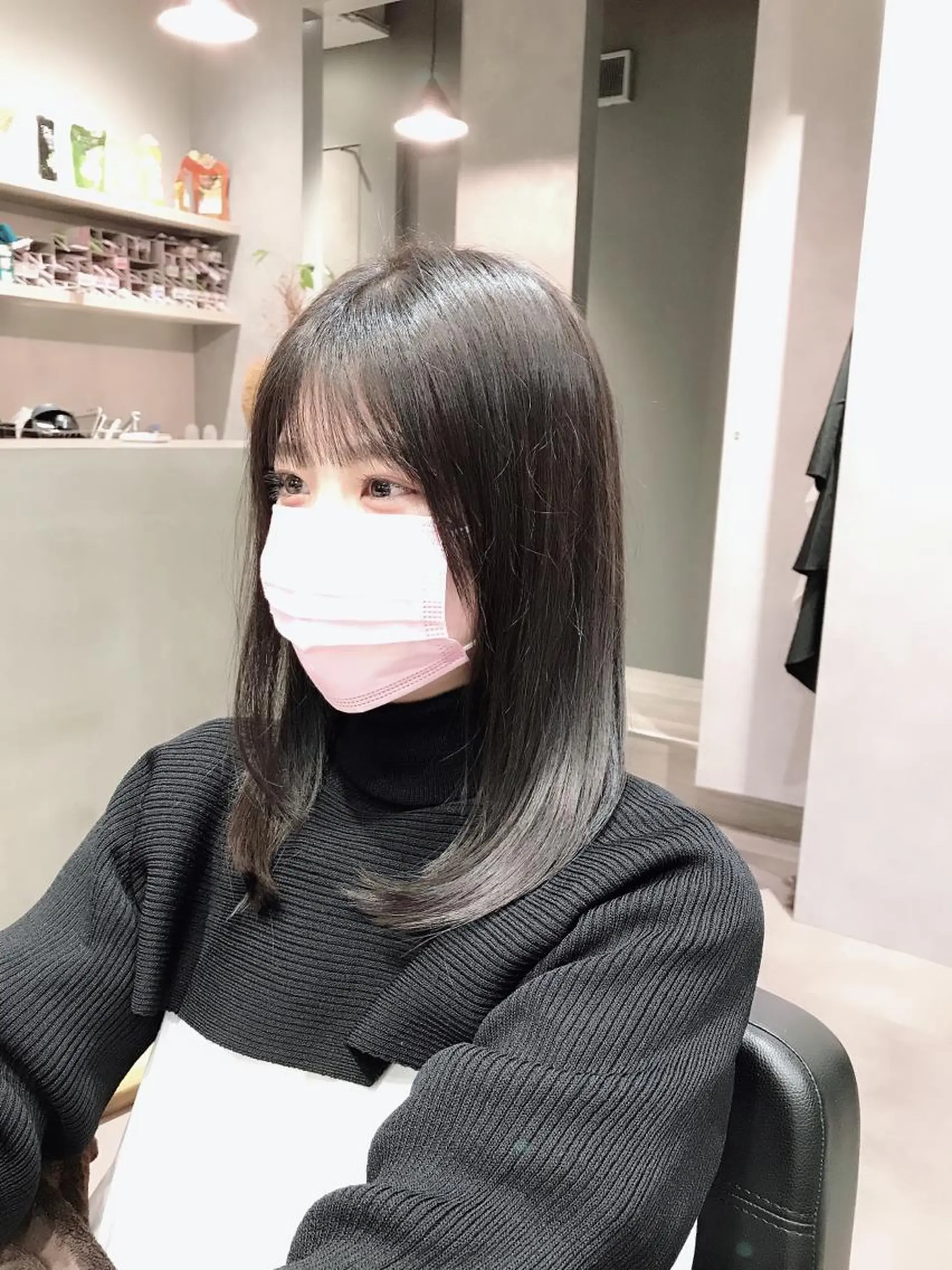 ミディアム カット ヘアカラー パーマ トリートメント ヘッドスパ 佐藤優太朗 似合わせ/髪質改善のヘアスタイル