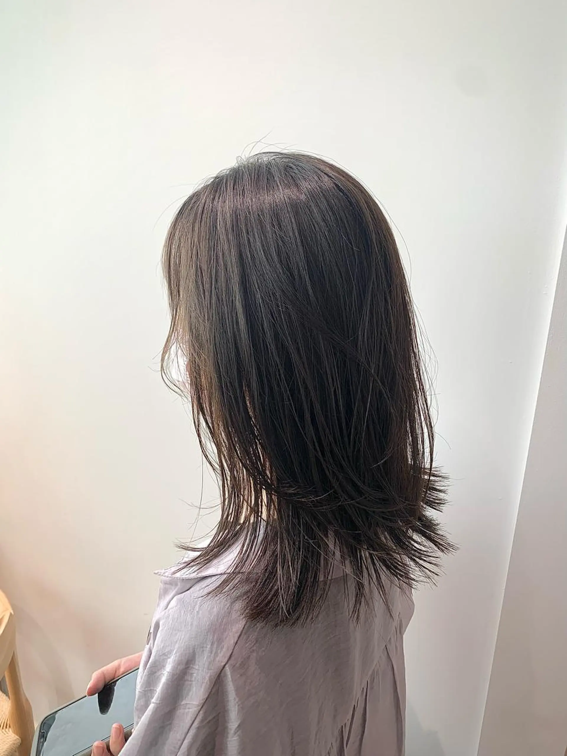 ショート カラー ハイライトカラー ハイライト カット ヘアカラー トリートメント GO TODAY SHAiRE SALON 梅田店所属・柔らかくすみカラー ボブ/ショートのヘアスタイル
