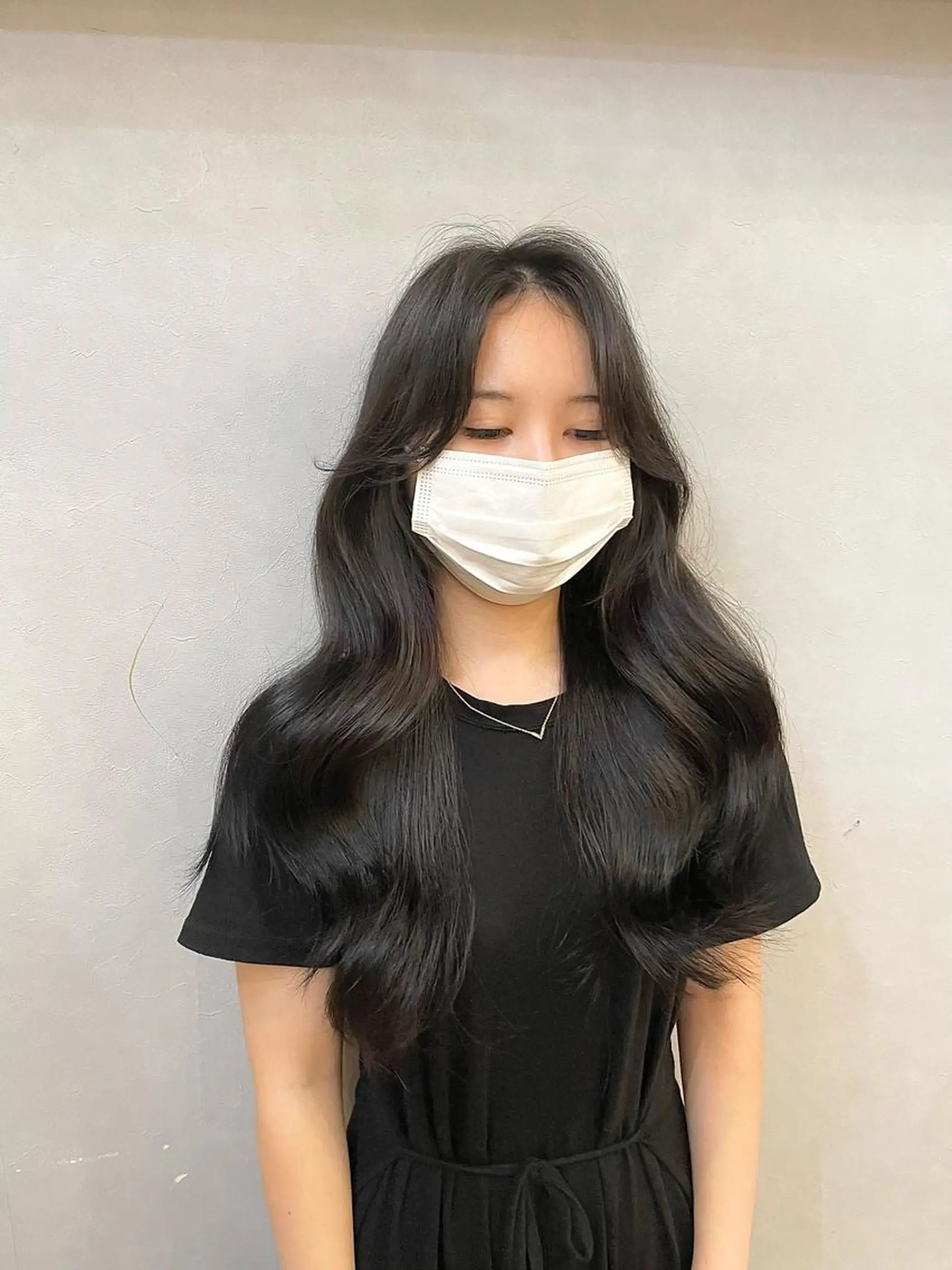 セミロング カラー カット ヘアカラー トリートメント layercut✂️ 韓国ヘア/髪質改善のヘアスタイル
