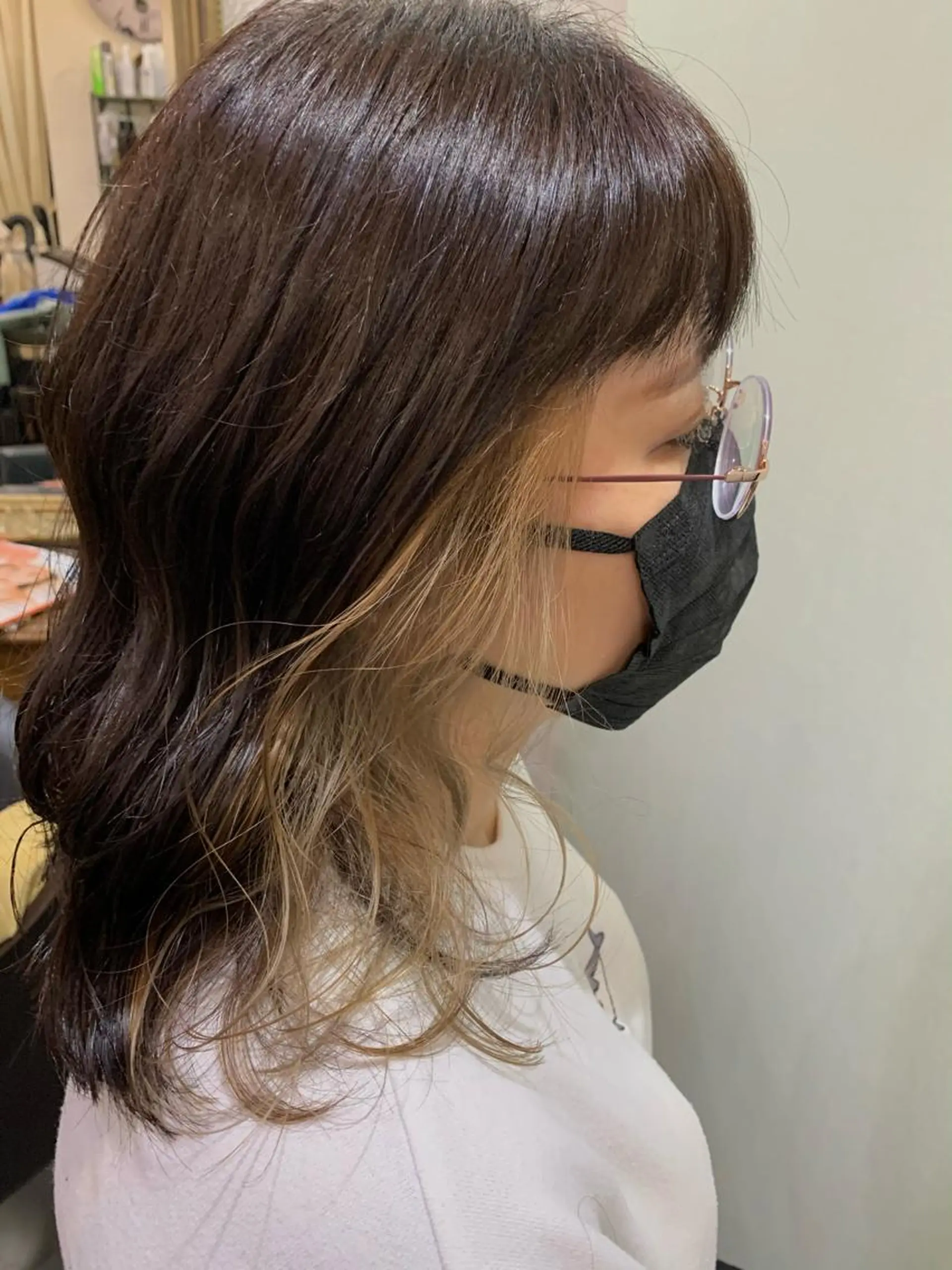ミディアム カラー ベージュカラー Lunapiena所属・Lunapiena 🫧ナナのヘアスタイル
