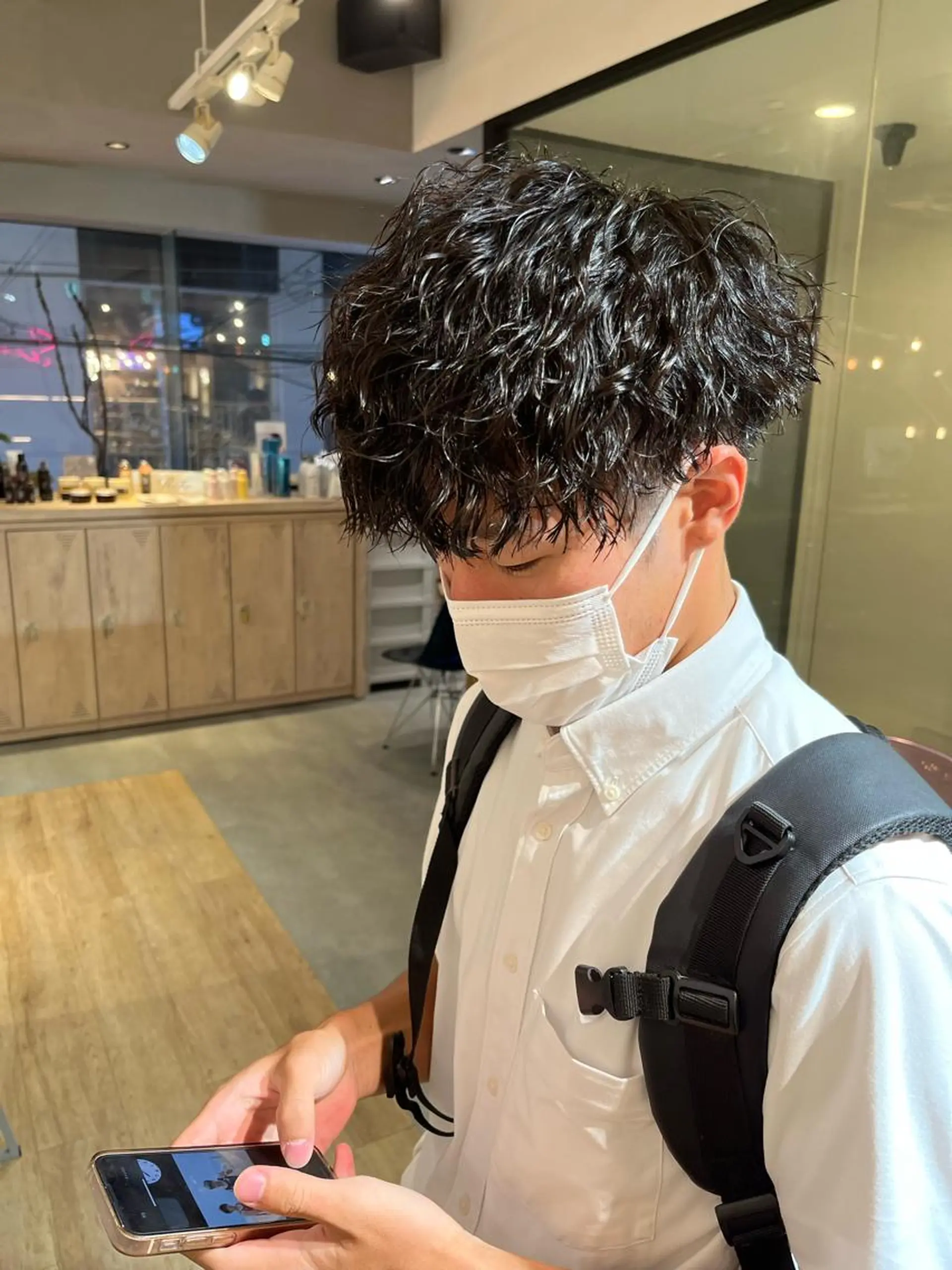 メンズ カット パーマ メンズ特化美容師 熊田 鼓汰郎のヘアスタイル