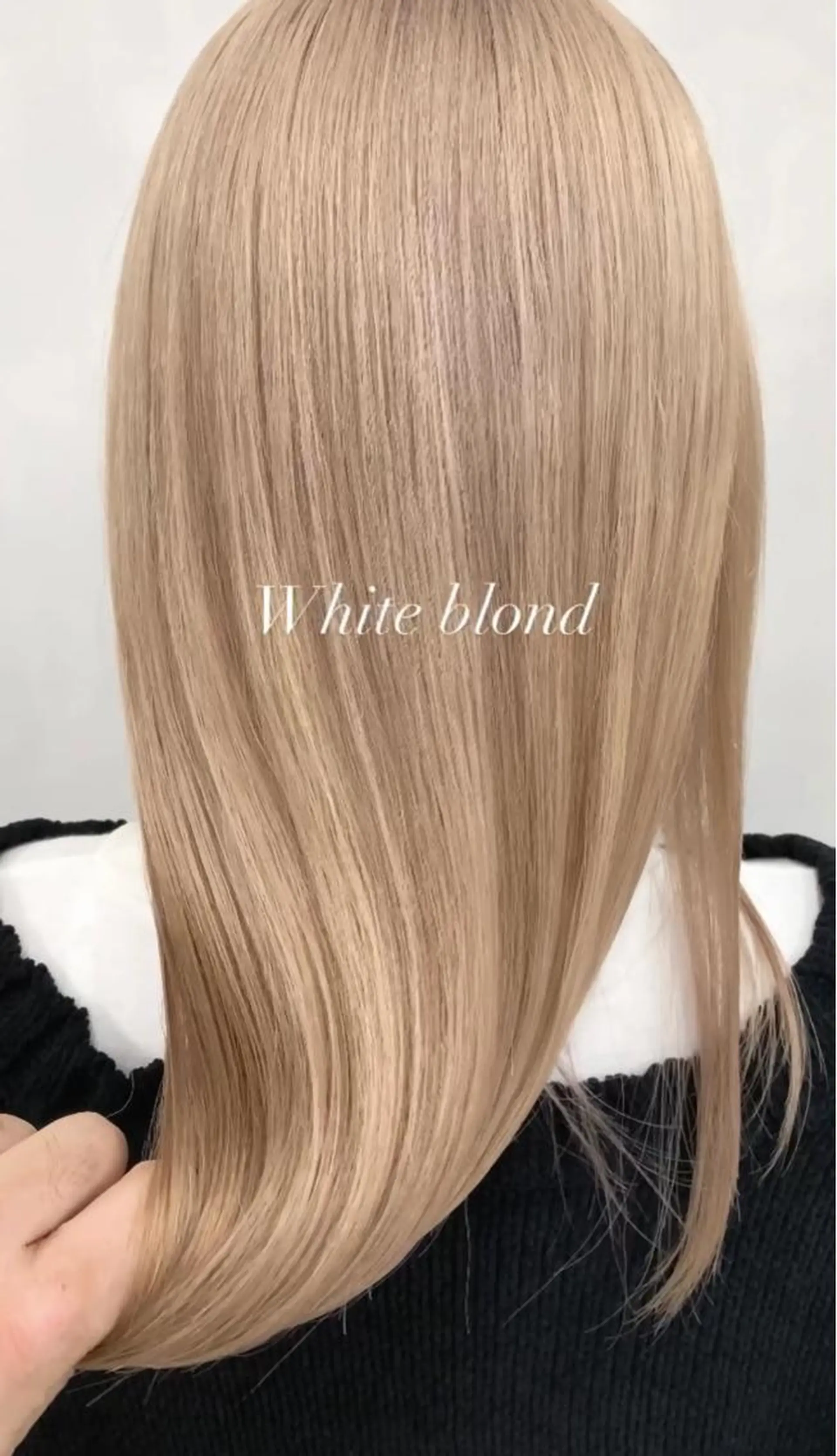 ミディアム カラー ヘアカラー トリートメント ハイトーン特化サロン 代表　中谷蓮のヘアスタイル