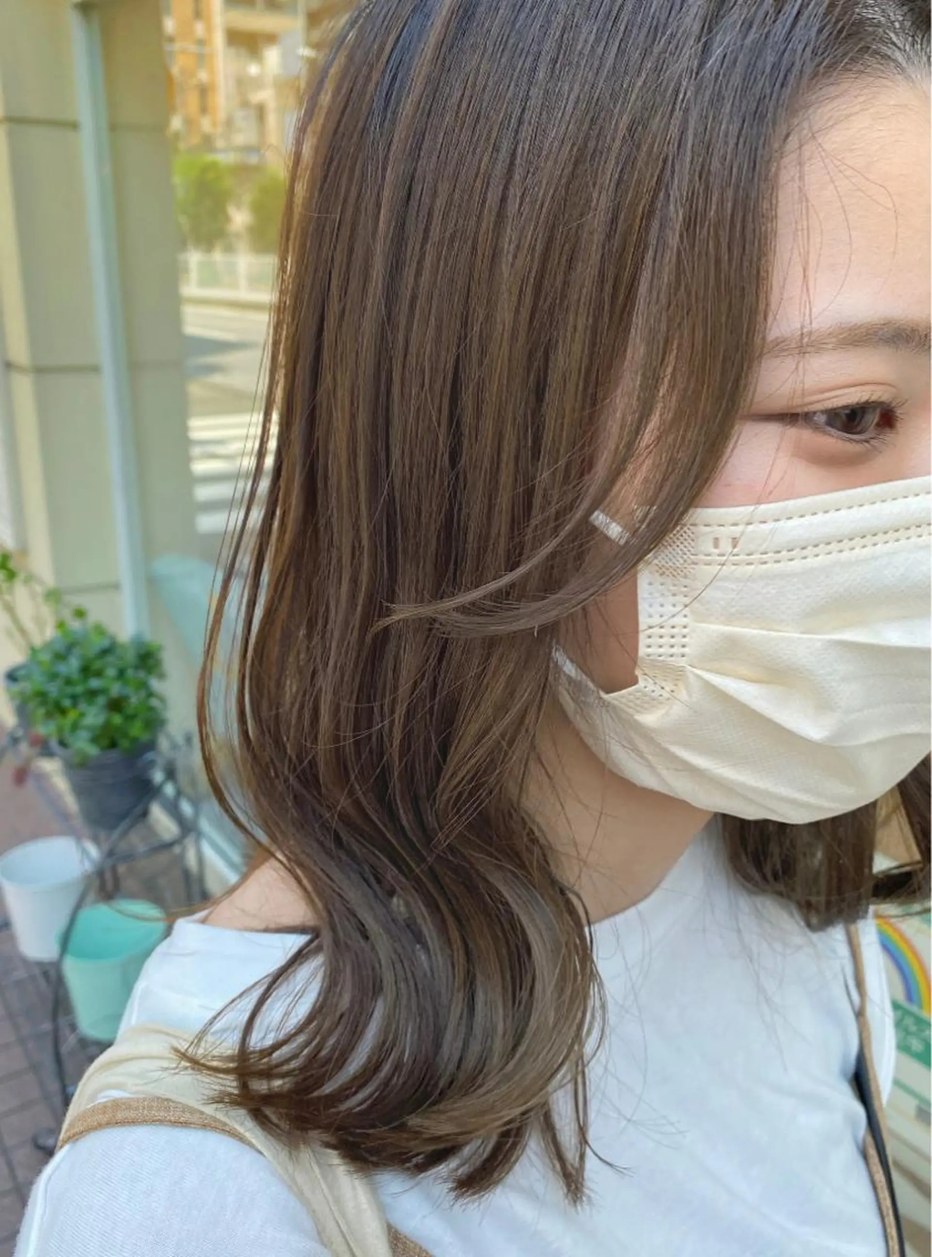 セミロング カラー パーマ ヘアアレンジ カット ヘアカラー トリートメント ヘッドスパ 🇰🇷韓国レイヤー 錦糸町【北山謙三】のヘアスタイル