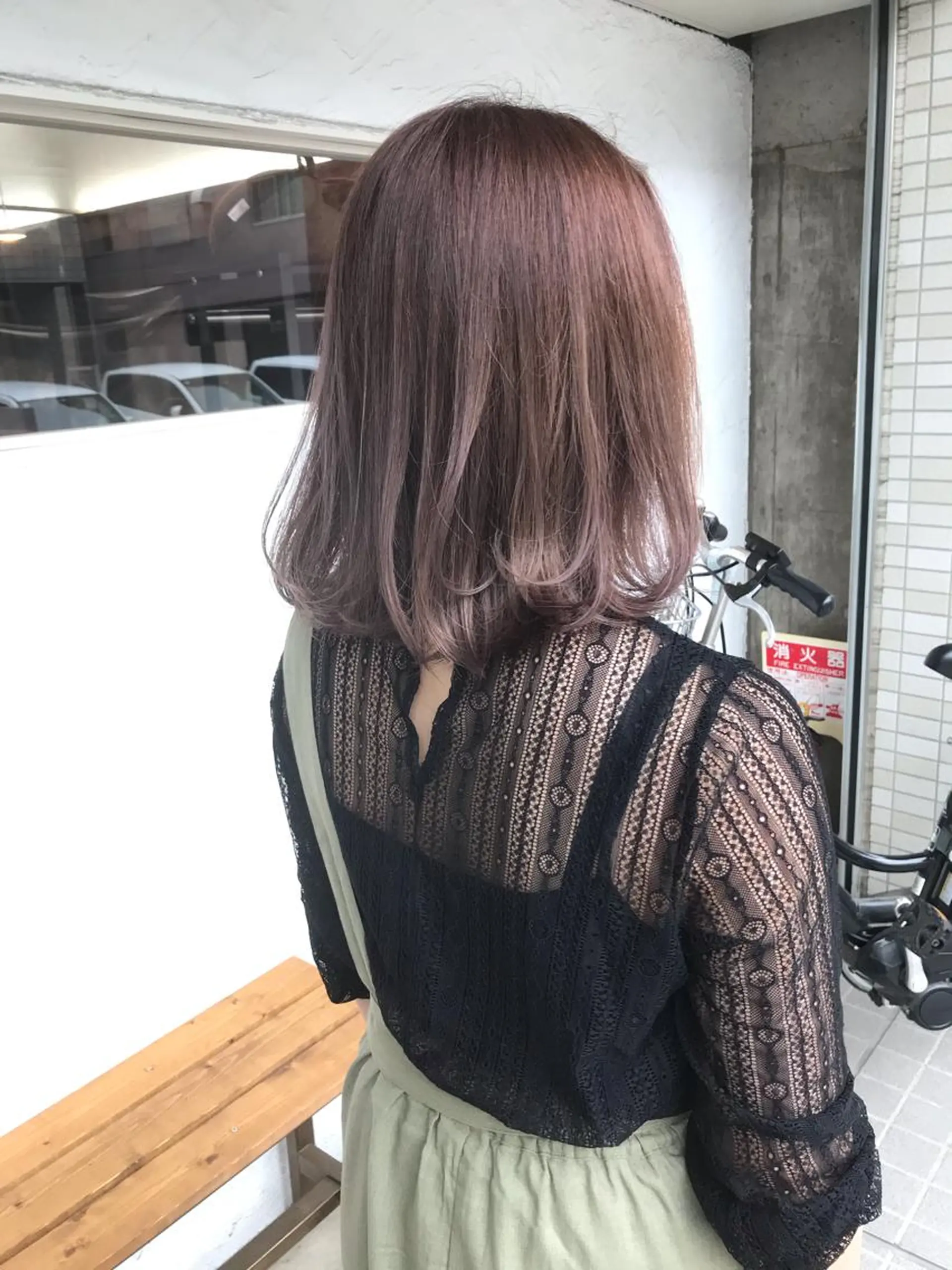 セミロング カット ヘアカラー トリートメント 正分 真美のヘアスタイル