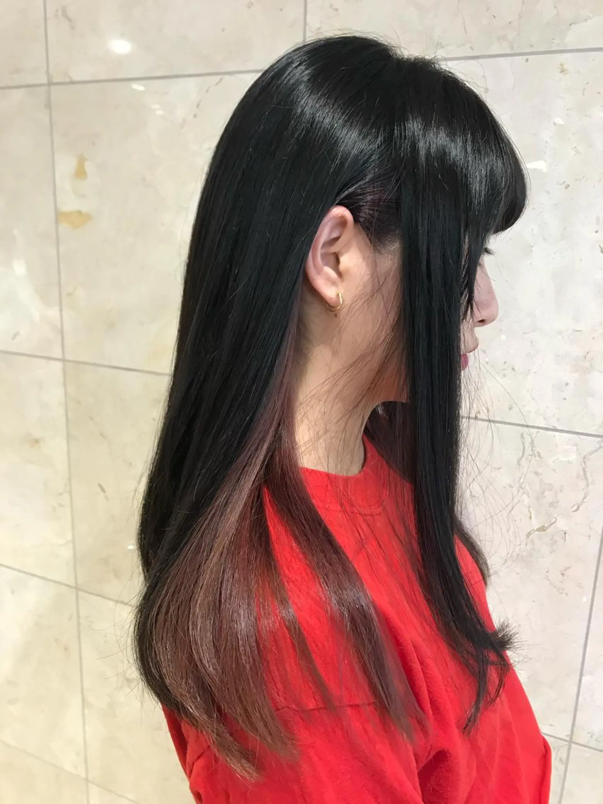 ロング カラー ブリーチ インナーカラー 清水　仰士 ROW町田のヘアスタイル