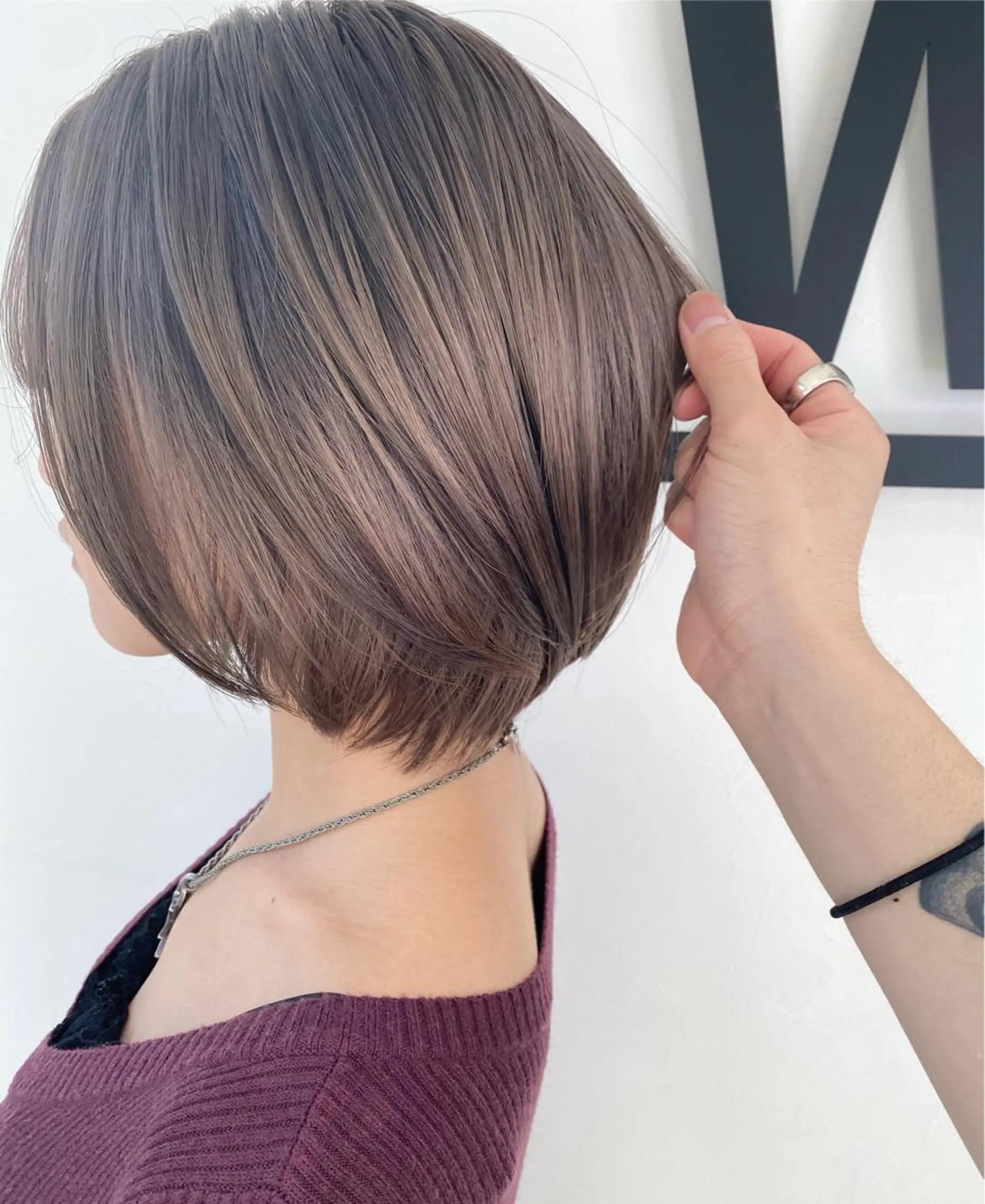 ショート カラー パーマ ヘアアレンジ メンズ キッズ ネイル マツエク・マツパ foi. 　(フォワ)所属・🇰🇷韓×中くびれ ヘア森田和貴のヘアスタイル