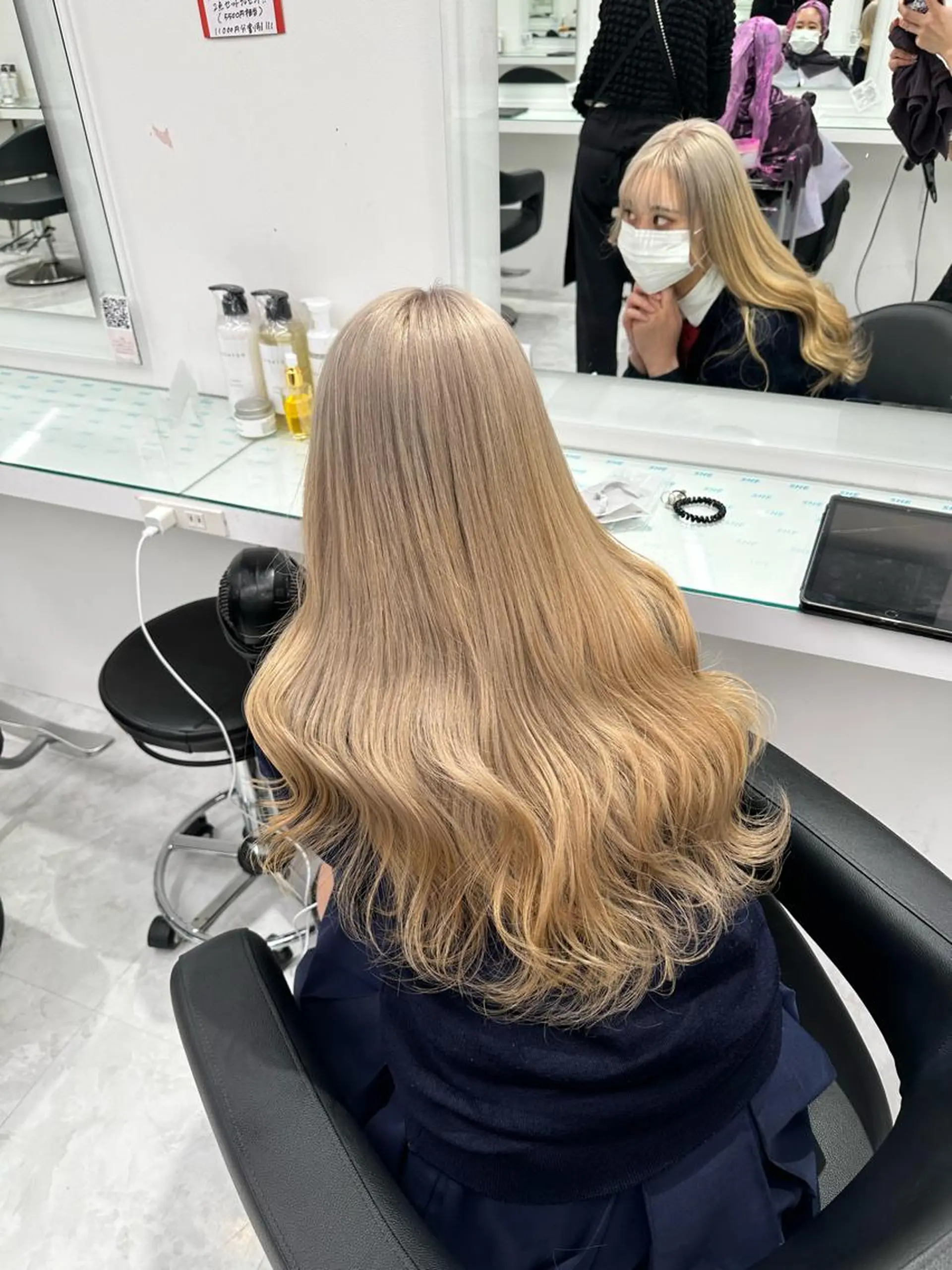 カラー マンツーマン/原宿/ 透明感カラー⭐️のヘアスタイル