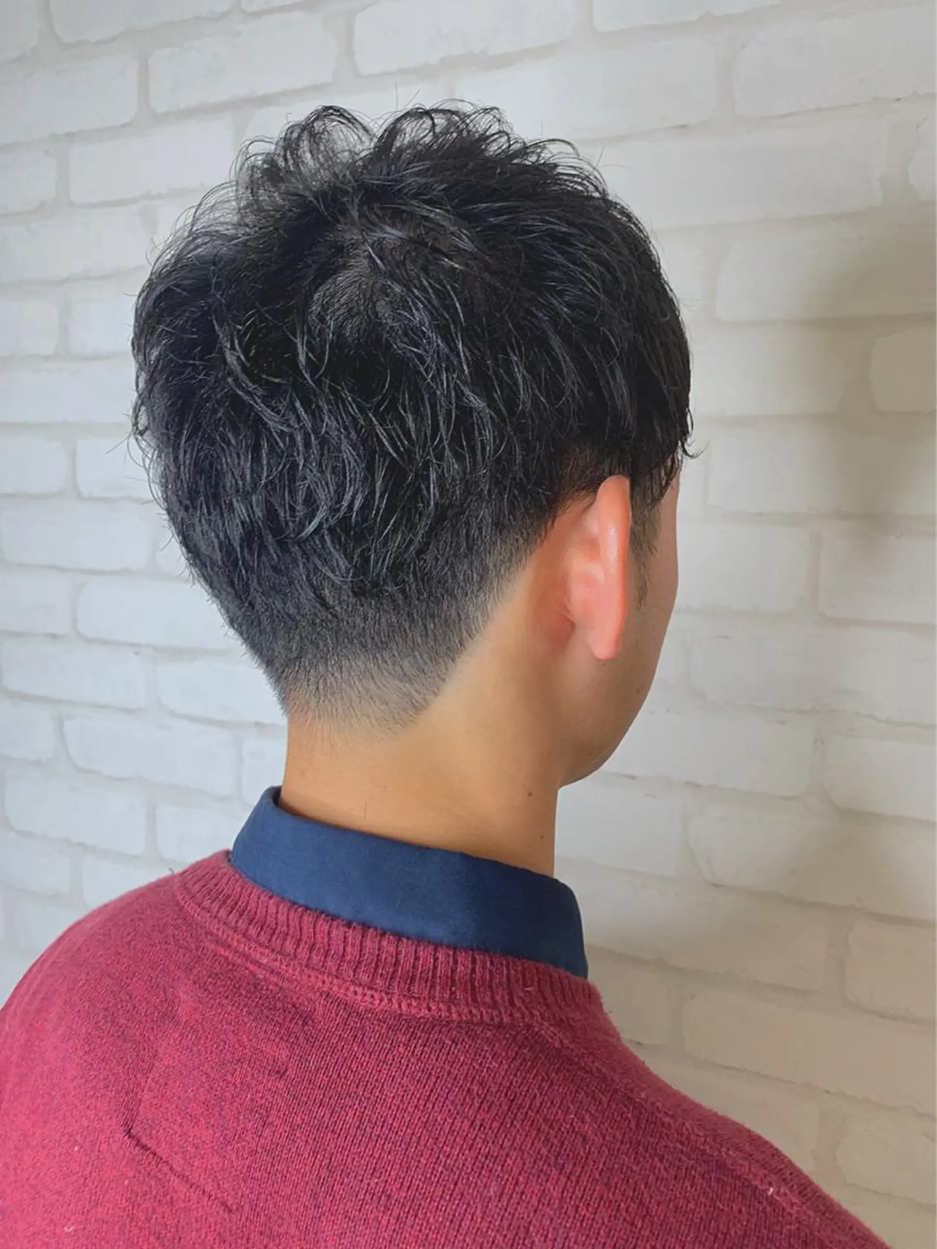 ショート パーマ メンズ メンズパーマ 刈り上げ TELA HAIR牛久店所属・透明感カラー✨ 吉田大樹のヘアスタイル