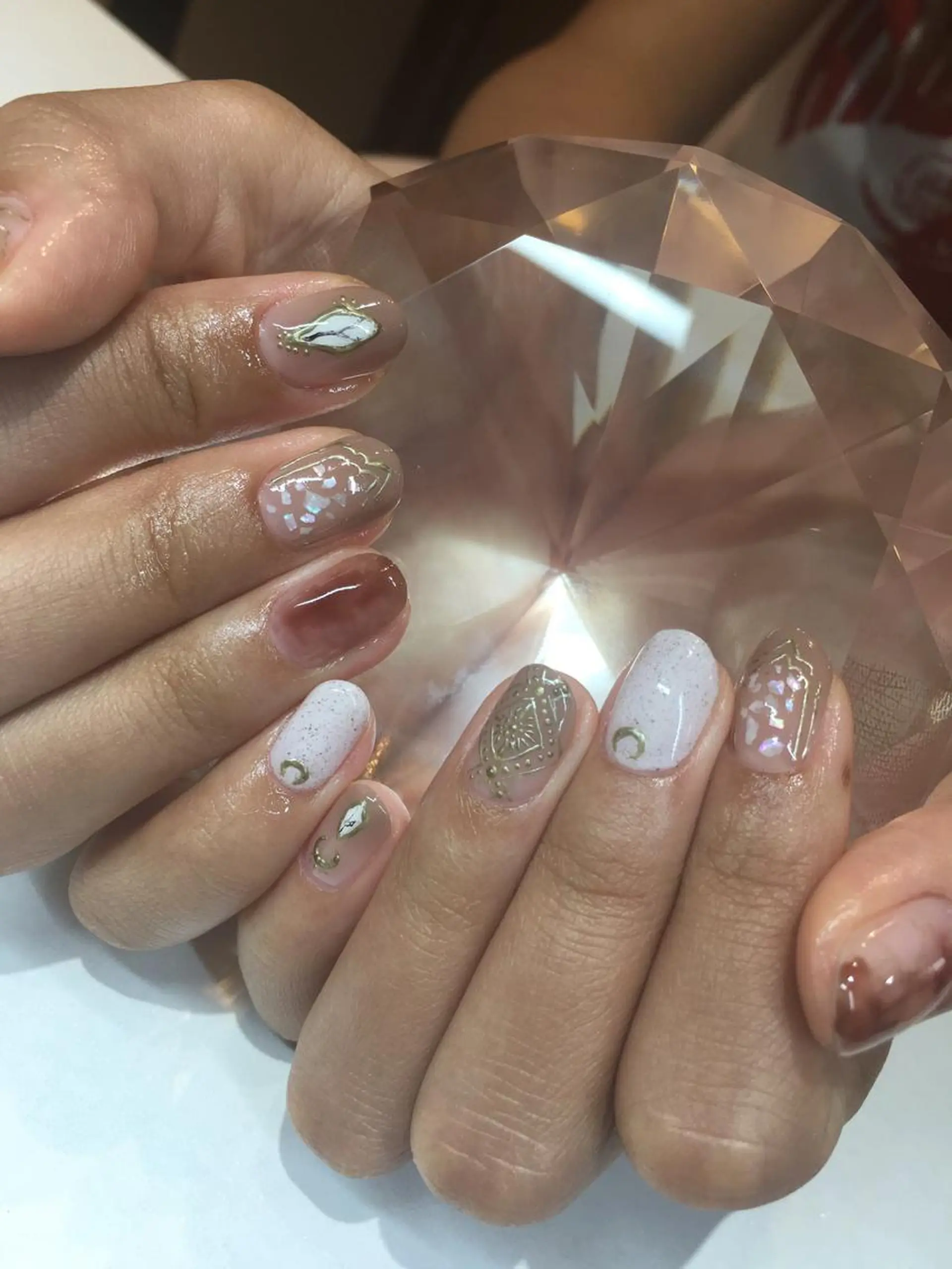 ショート ネイル ハンドネイル glow_ nailのネイルデザイン