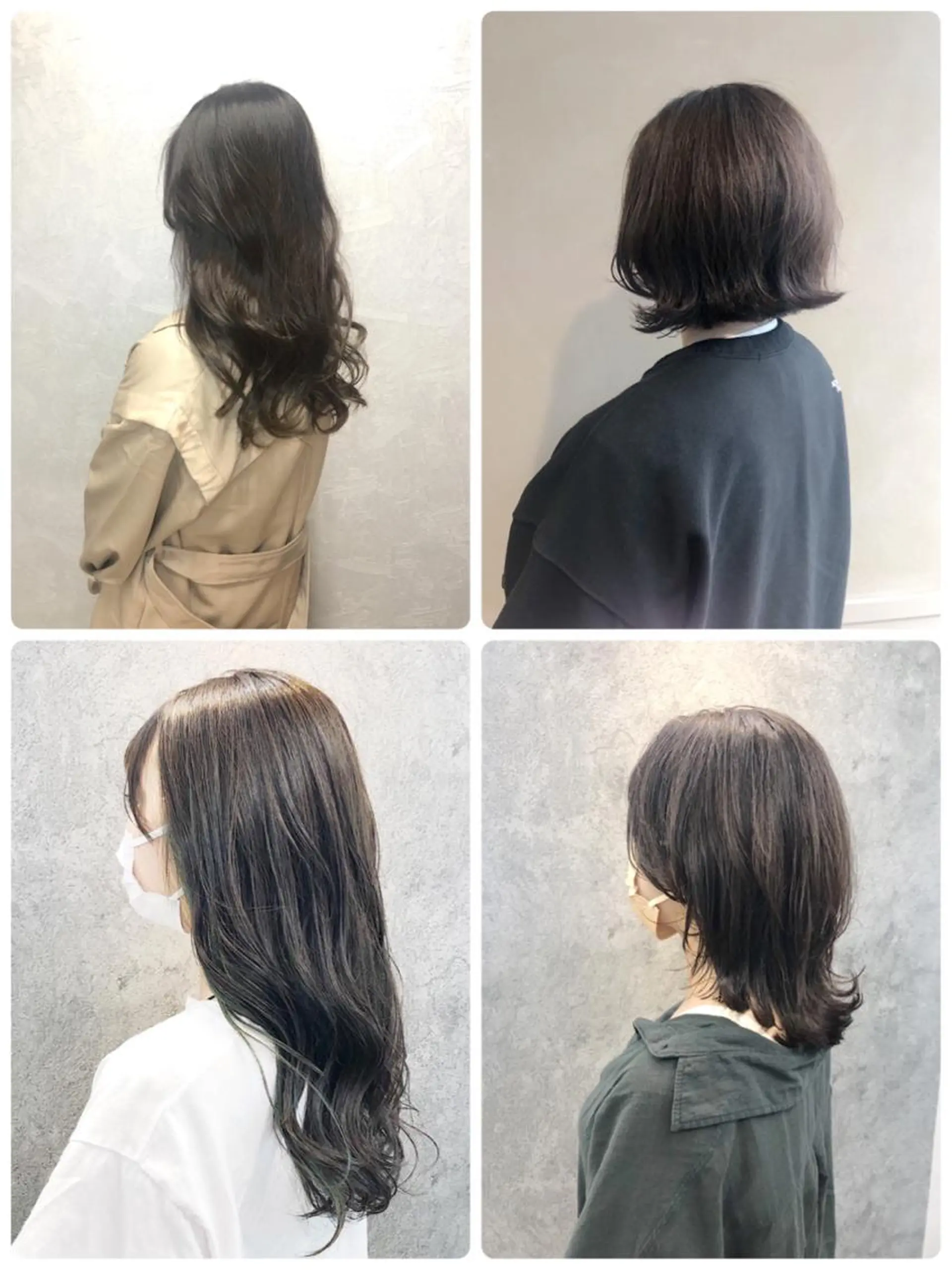 ミディアム 所渉/韓国レイヤー /ウルフカットのヘアスタイル