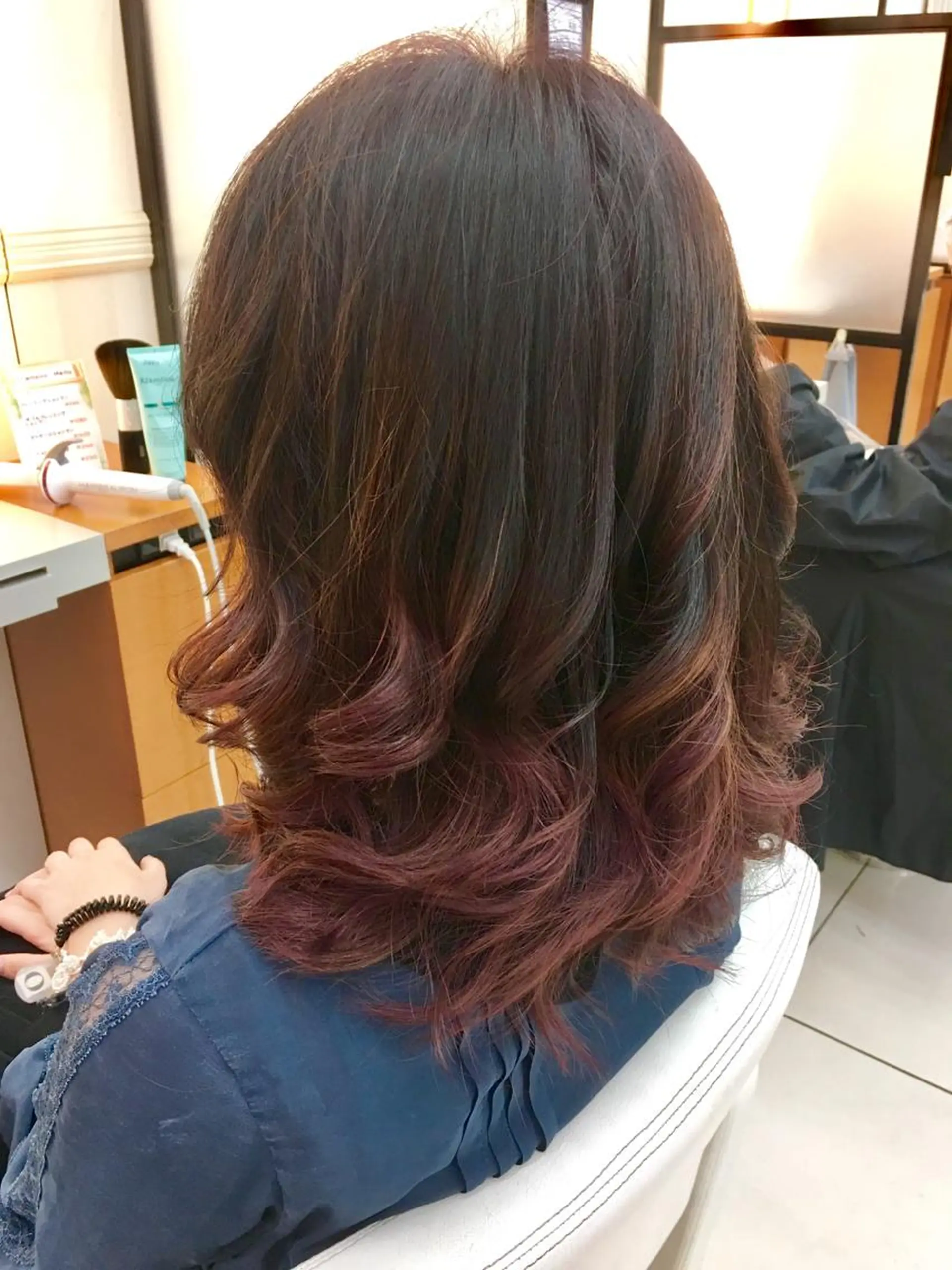 カラー バレイヤージュ ピンクカラー N° jillva ♦️川端裕司♦️のヘアスタイル