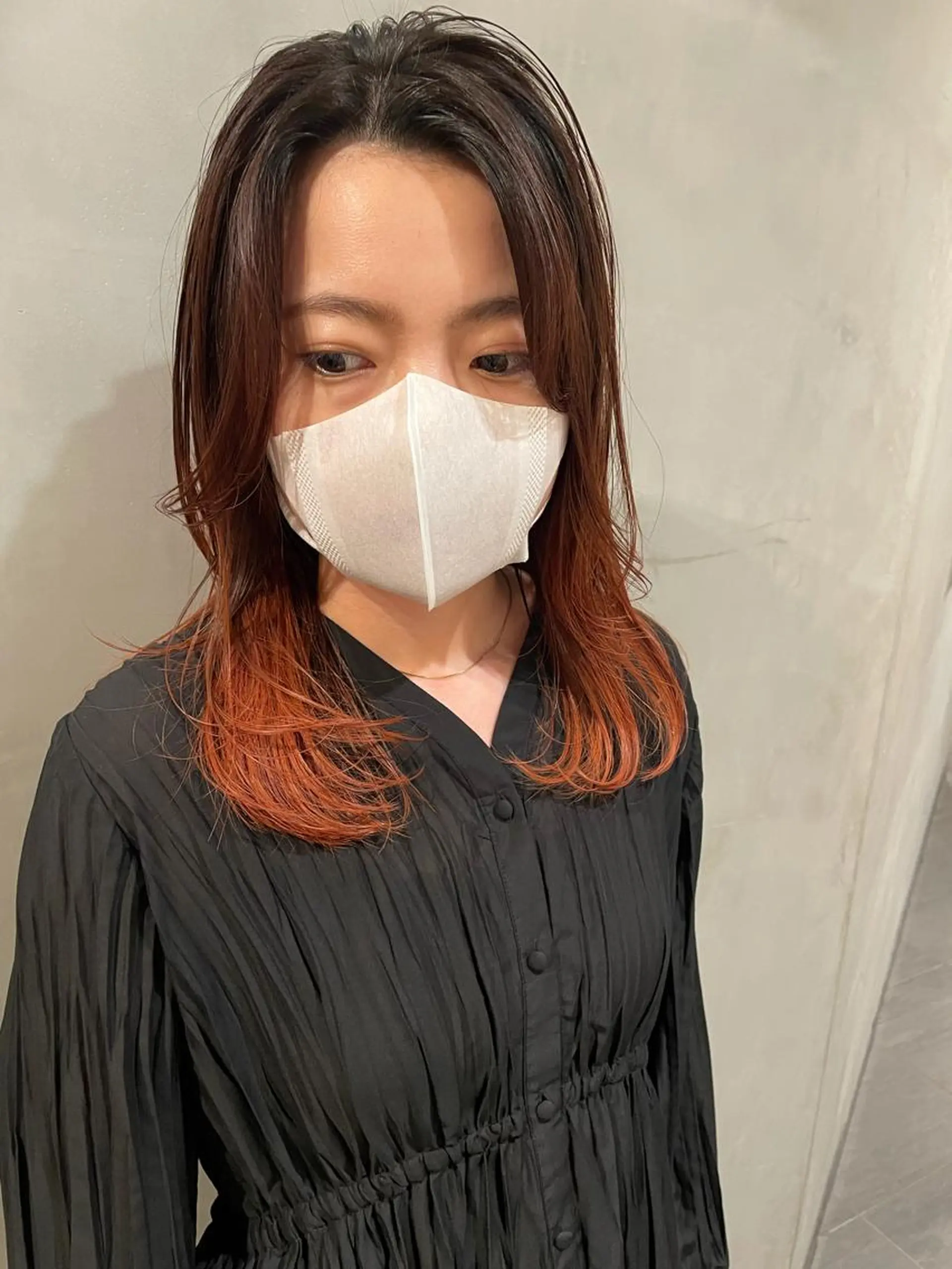 セミロング カラー ヘアカラー トリートメント 優 作のヘアスタイル