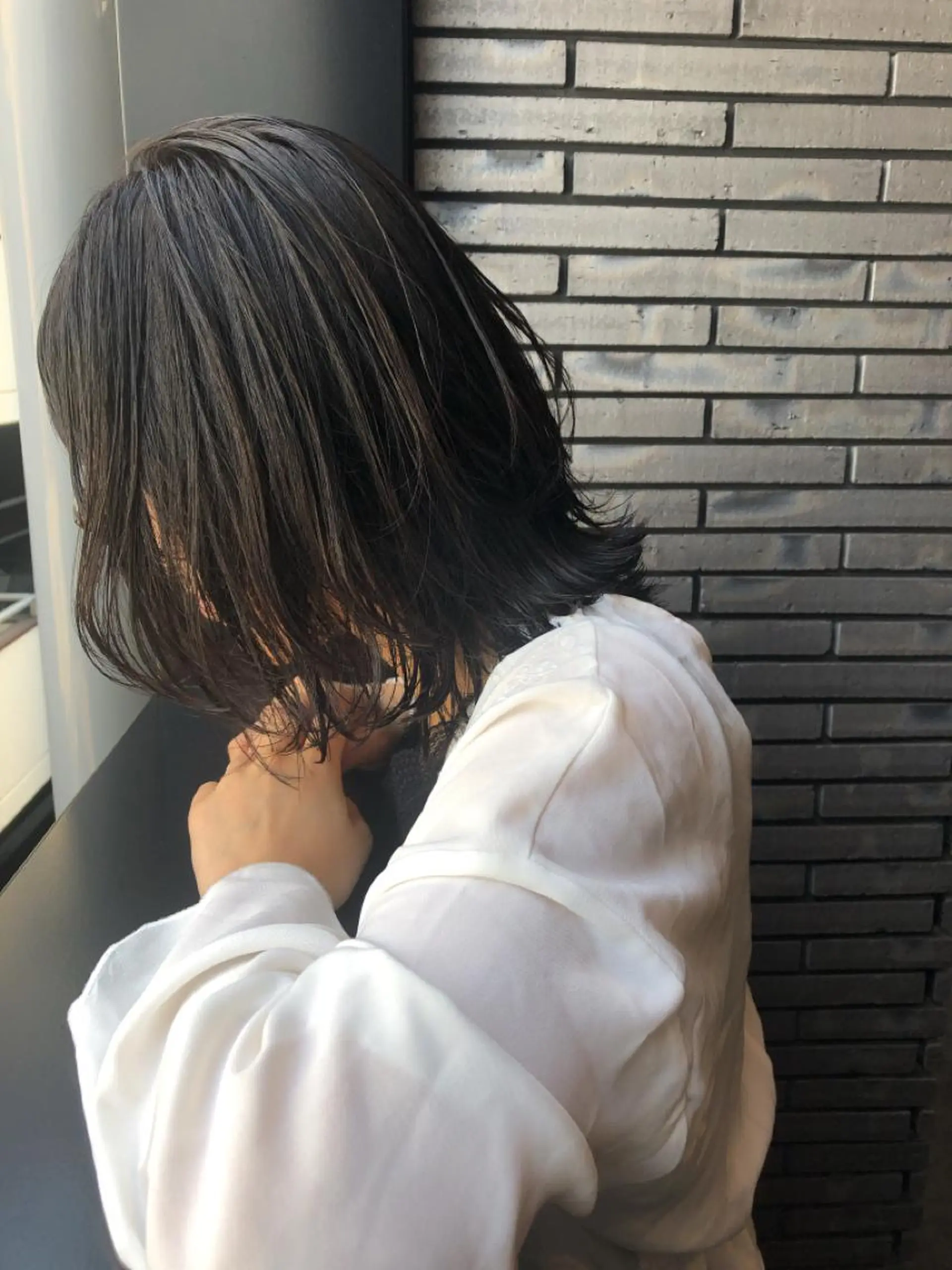 ミディアム カラー ヘアアレンジ ケアブリーチ/ボブ/ honoのヘアスタイル