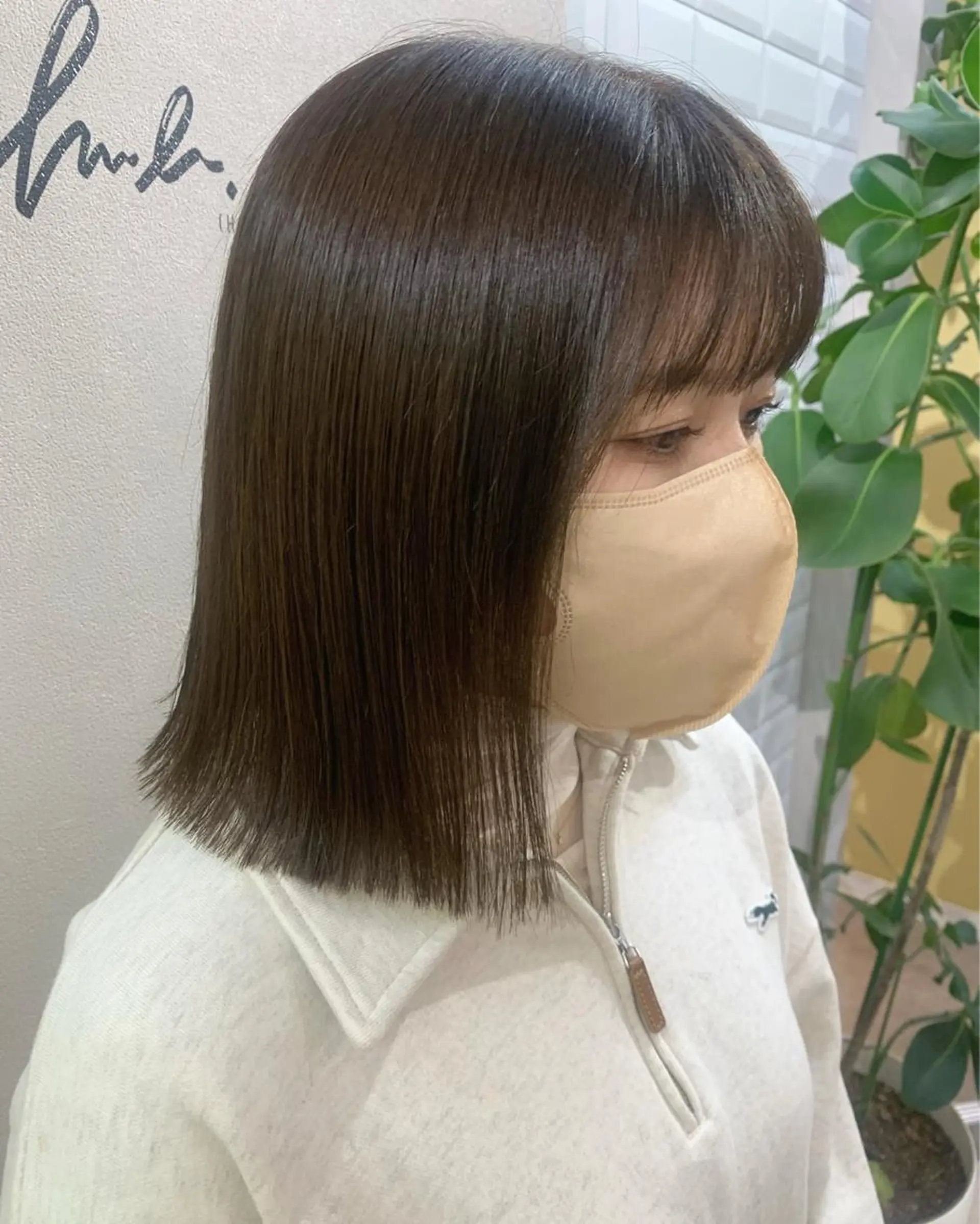 ミディアム カラー カット ヘアカラー トリートメント hub hair レイヤー/透明感のヘアスタイル