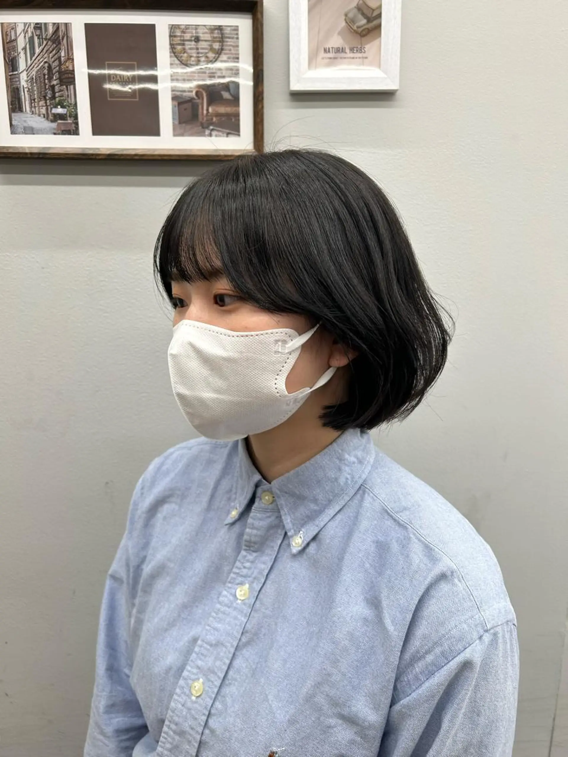 ショート 韓国ネイル🤍 イワサキ　リコ🍒のヘアスタイル
