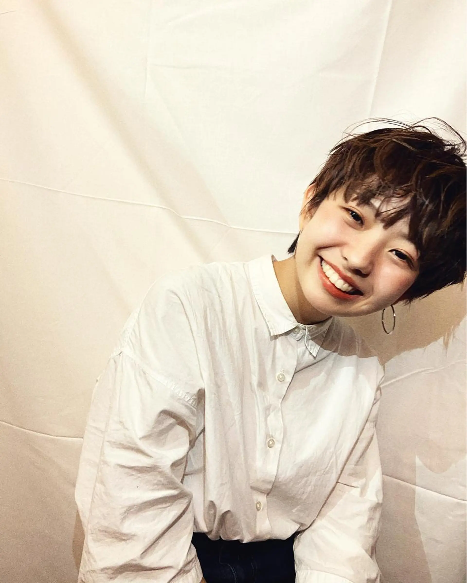 ショート カラー パーマ ダメージレス美容師 🌱水島侑理のヘアスタイル