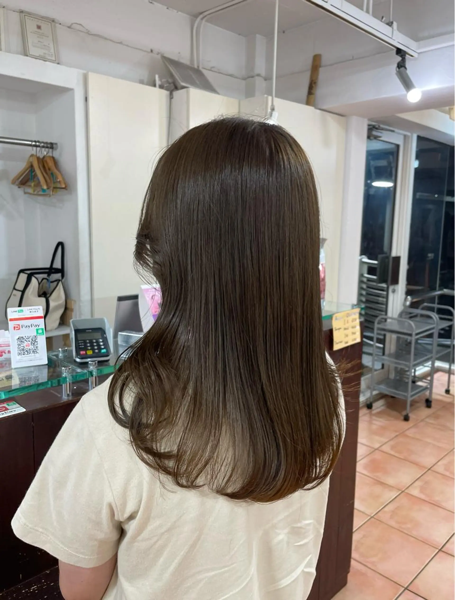 ロング カラー ベージュカラー オリーブベージュ 🦋透明感 艶カラー Rie🦋のヘアスタイル