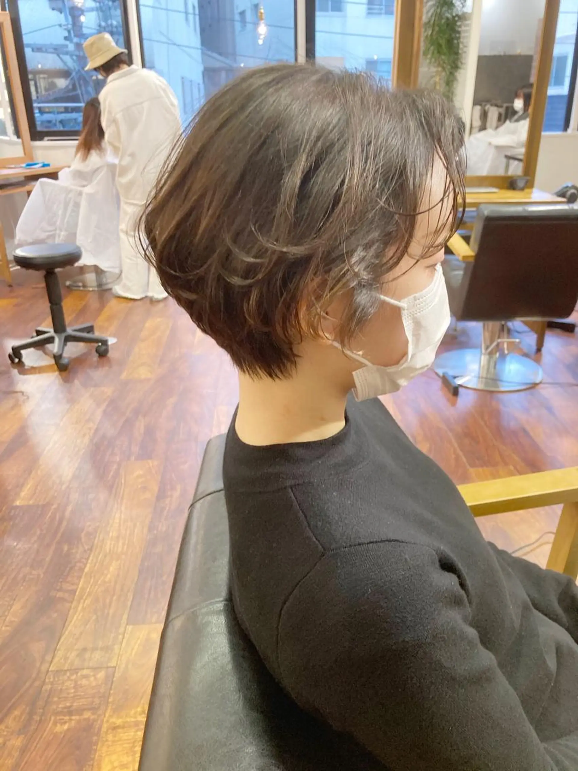 ショート カラー ハンサムショート ハイライトカラー ハイライト ショートヘア 小木曽智美 /ボブ/ショートのヘアスタイル