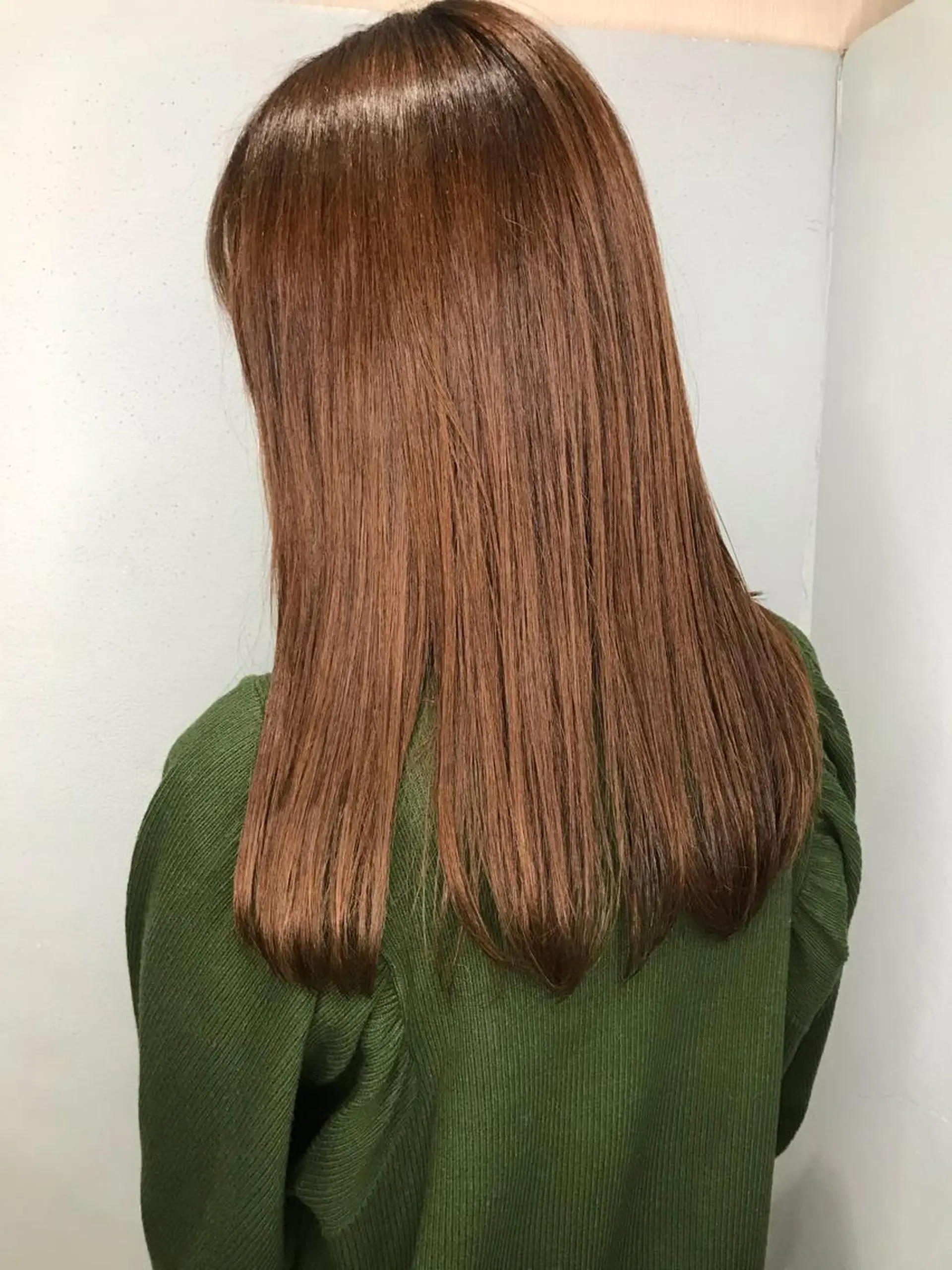 ロング 縮毛矯正 🌈ブリーチ無し ダブルカラー中村隆寛のヘアスタイル