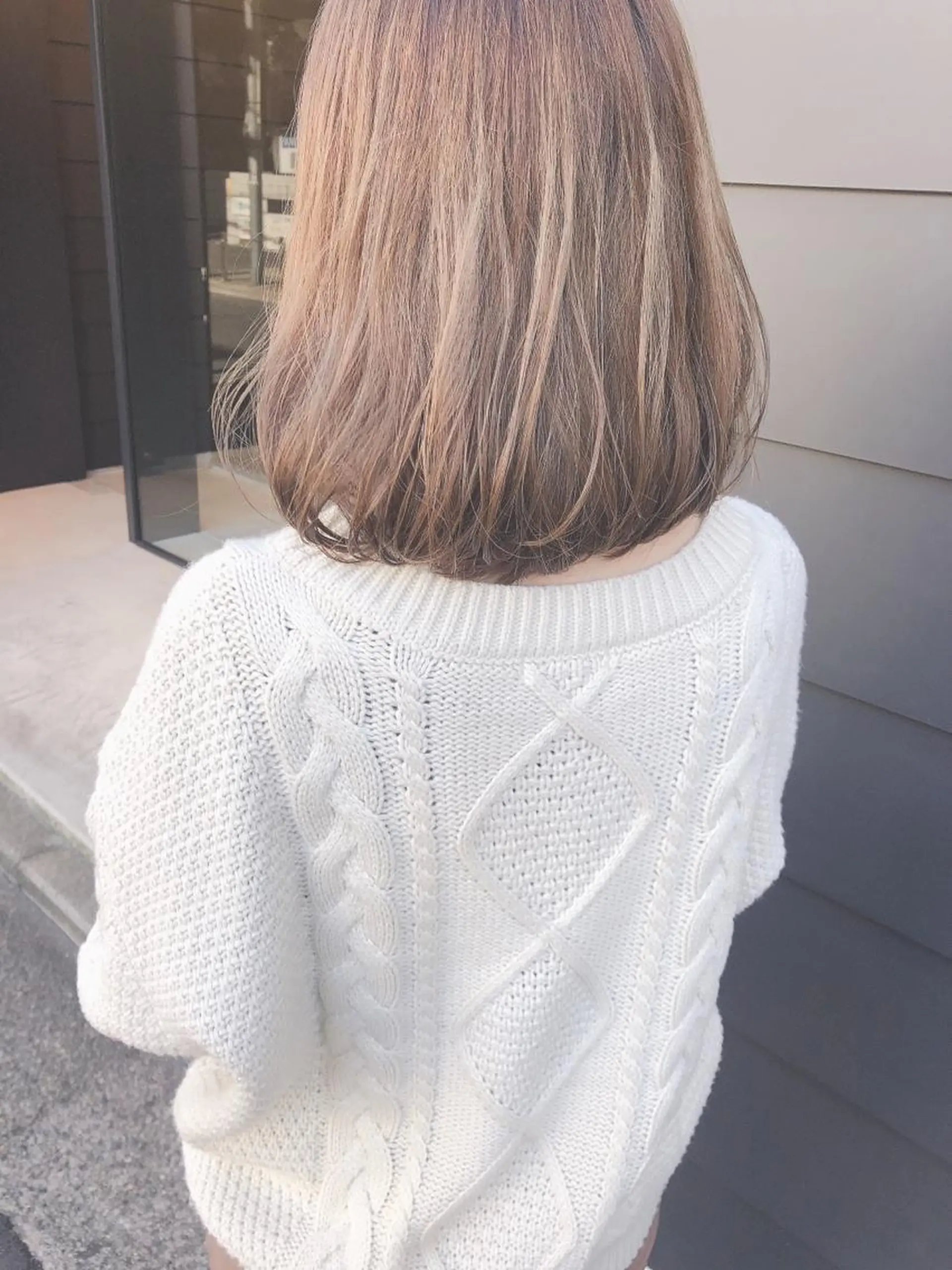 ミディアム カラー ヘアアレンジ ボブ tre/e'所属・橋本 昇平のヘアスタイル
