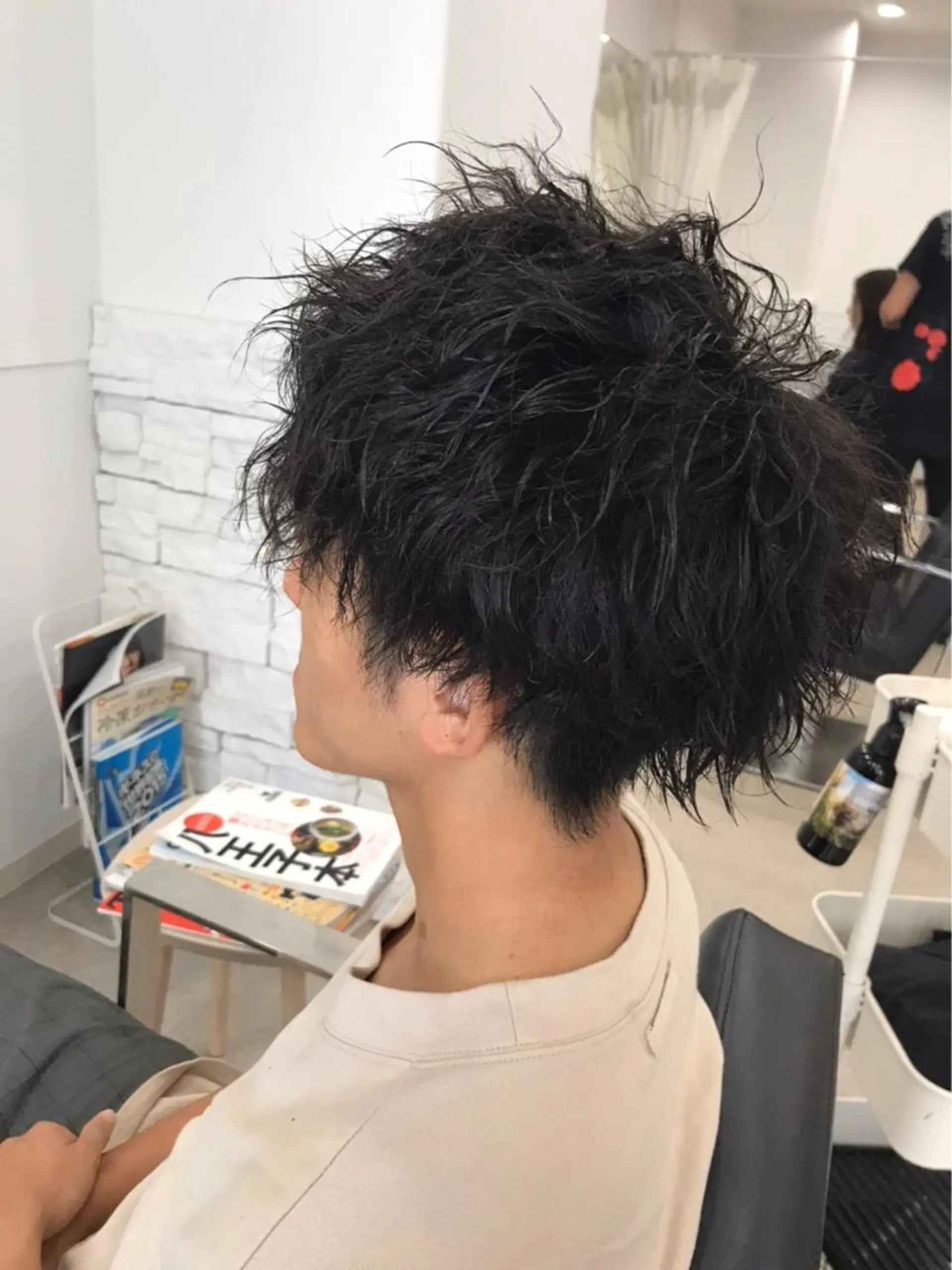 パーマ メンズ カット パーマ WHITE所属・WHITE 田中智之のヘアスタイル