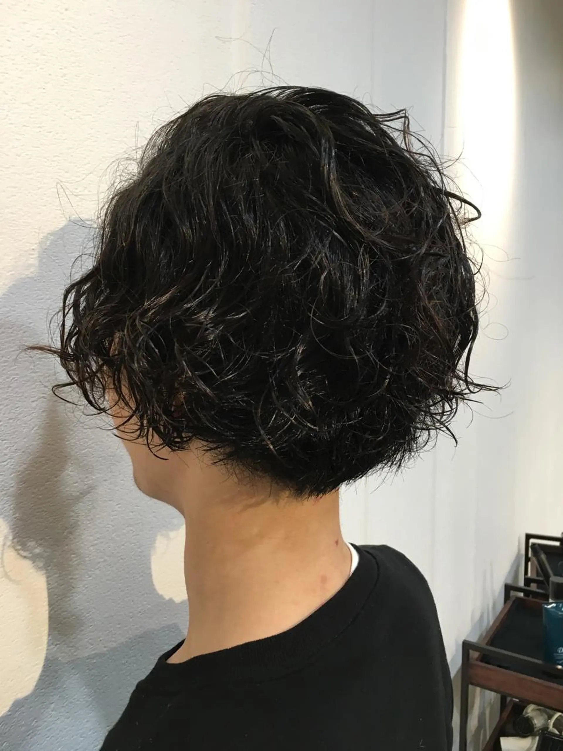 ショート カラー パーマ メンズ 店長　鍜治本 颯太のヘアスタイル