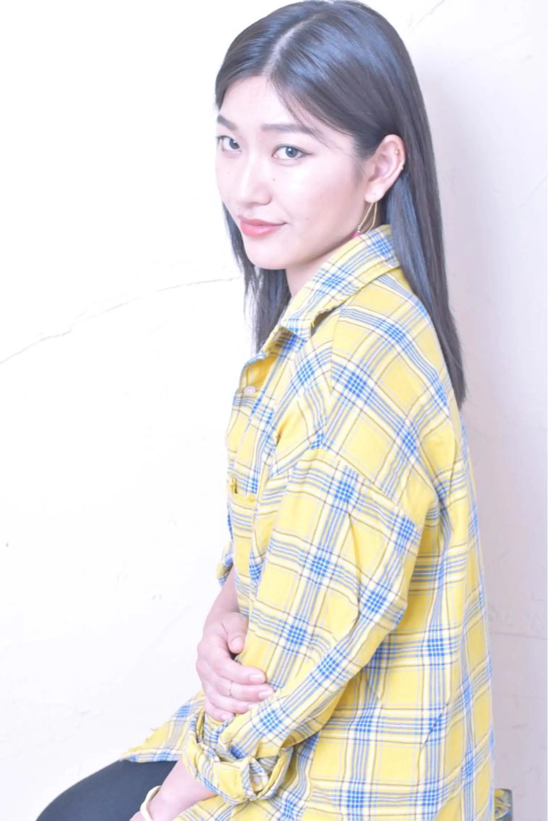 ミディアム カラー 縮毛矯正 Ichimura yurieのヘアスタイル