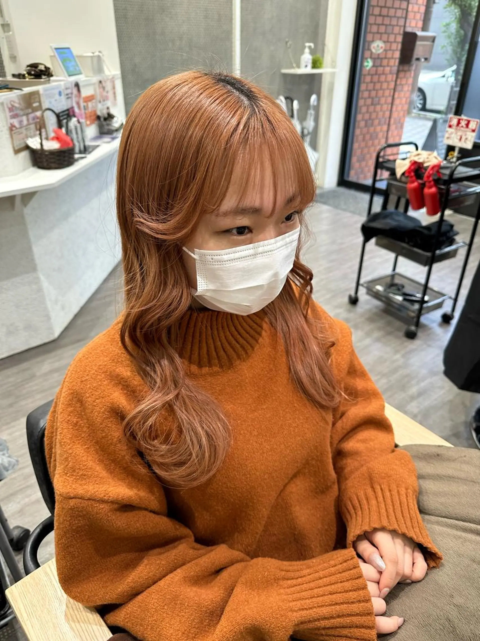 ロング 髪質改善 トリートメント カット ヘアカラー トリートメント 上田 紗也のヘアスタイル
