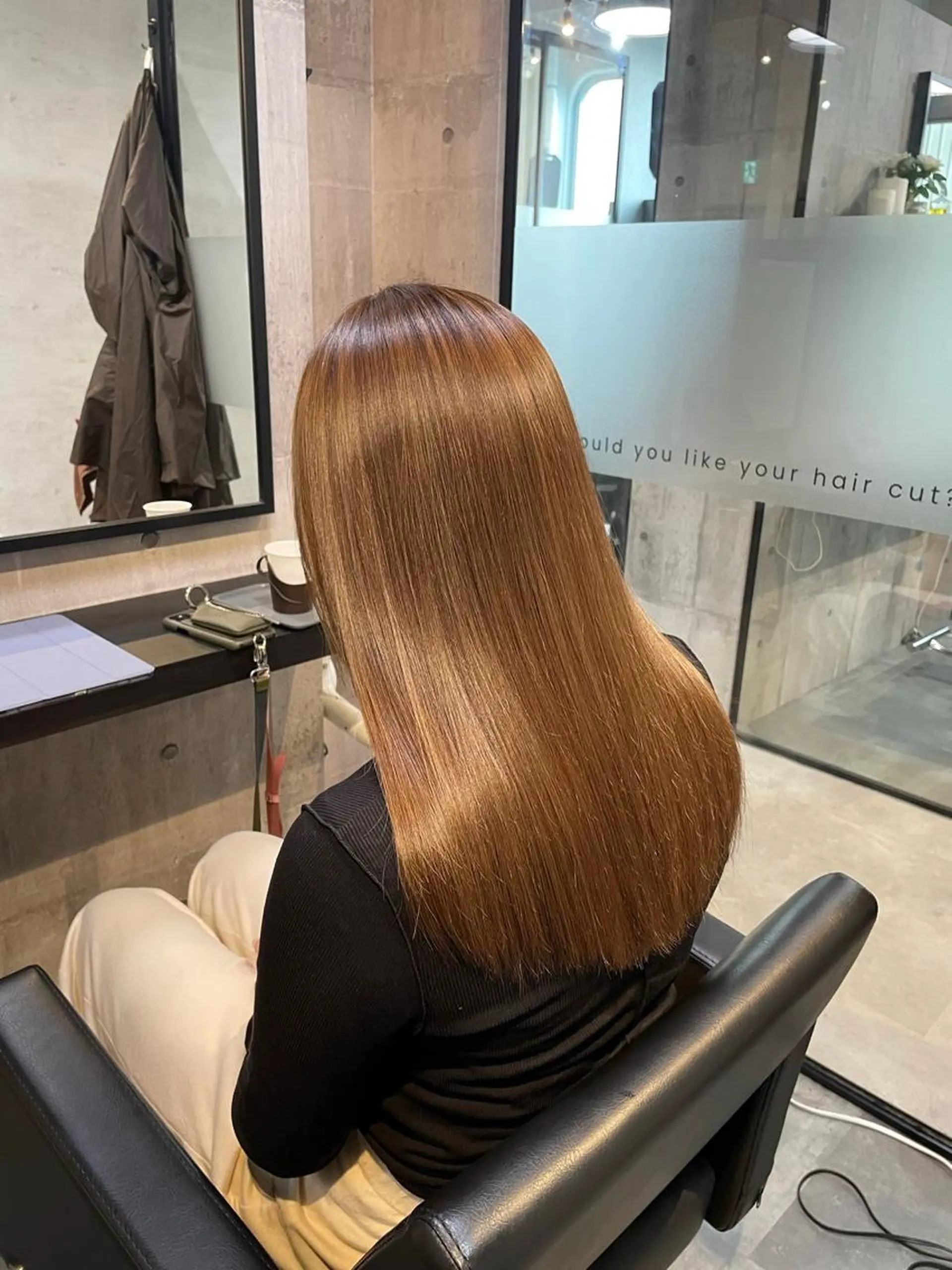 ロング カラー カット ヘアカラー トリートメント 👑髪質改善カラー 中垣斗希のヘアスタイル