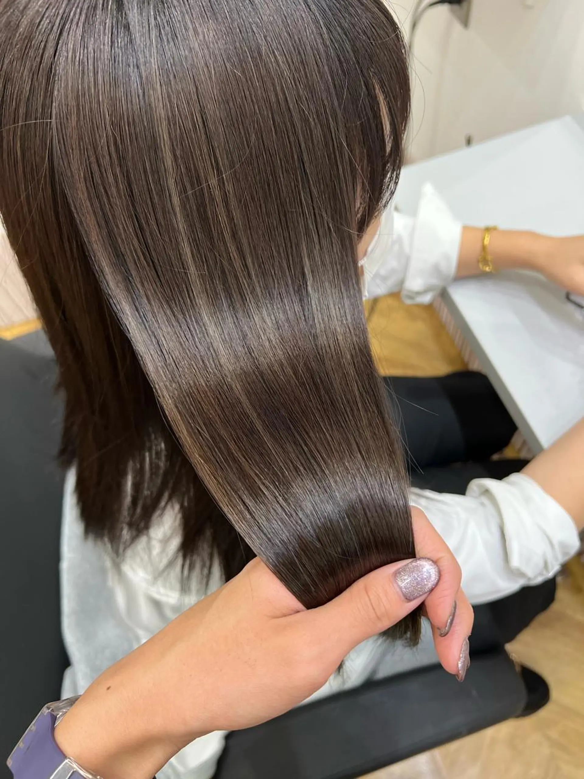 ロング カラー ヘアアレンジ ハイライトカラー ハイライト トリートメント ヘアカラー ✨髪質改善✨ 韓国ヘア🇰🇷ゆいのヘアスタイル