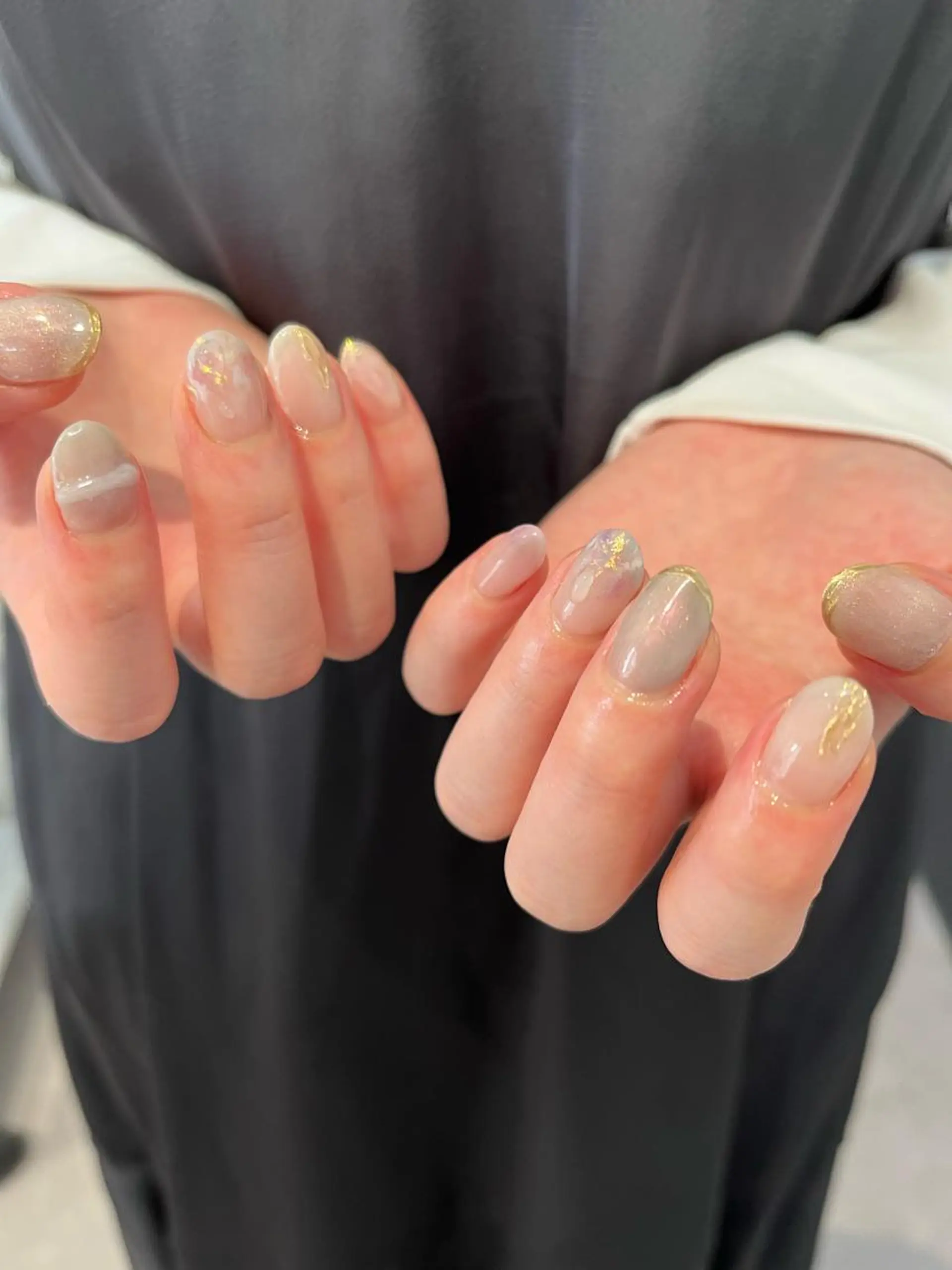 ネイル オーロラネイル nail＊ runa🌻のネイルデザイン