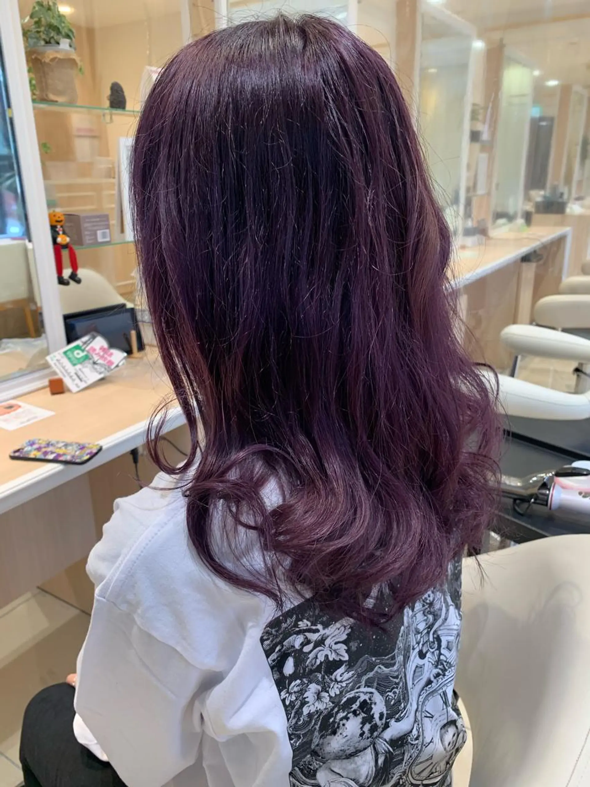 ミディアム カラー IwAsh中山所属・✂︎中山ブリーチ・ パーマ✂︎露木智也のヘアスタイル