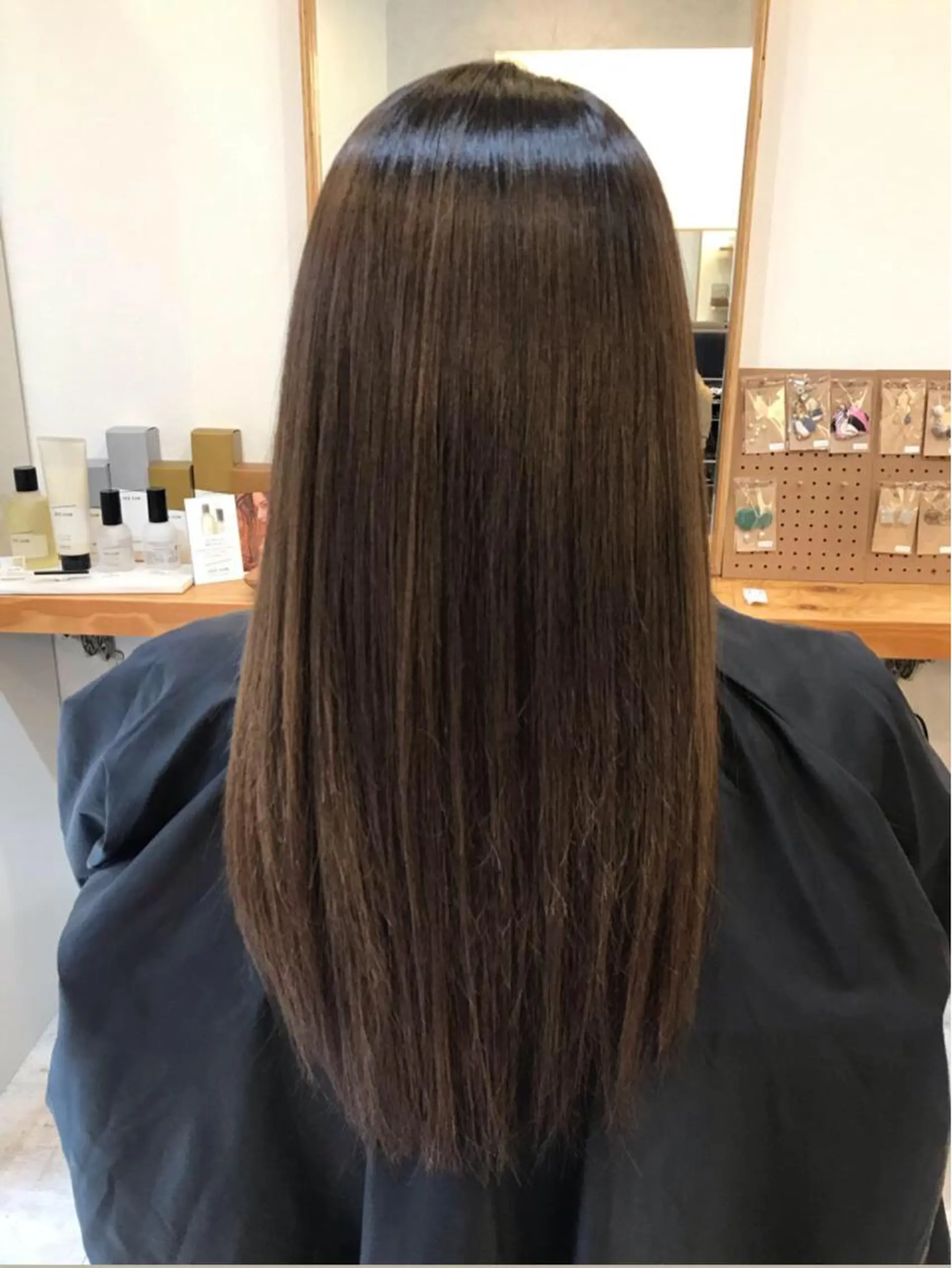 セミロング カラー トリートメント エイトウメダ 店長 稲尾友則のヘアスタイル