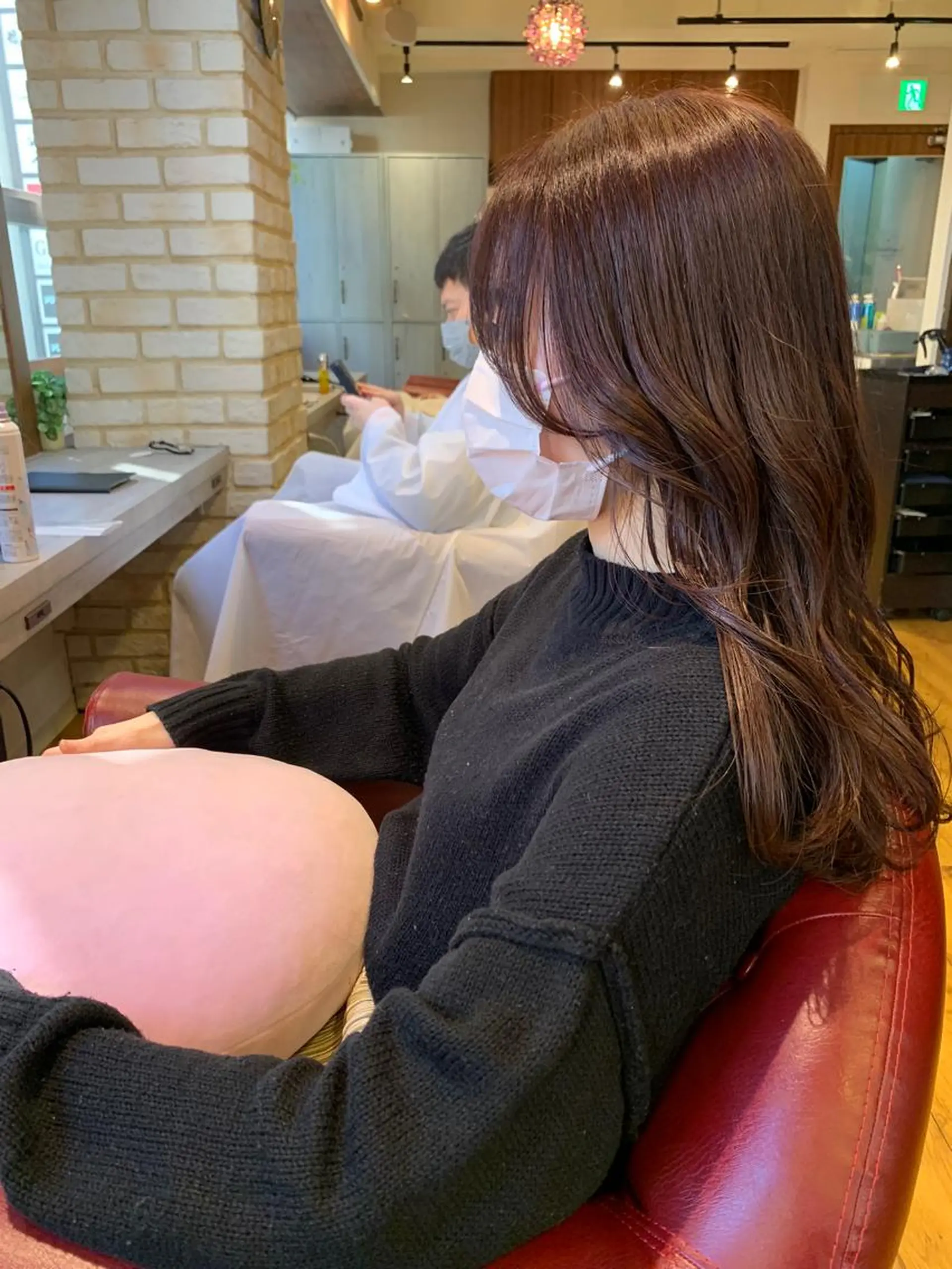 ロング カラー ヘアアレンジ 韓国風ヘア SALOWIN GINZA所属・✨ツヤ髪デザイナー ✨ひかり✨のヘアスタイル