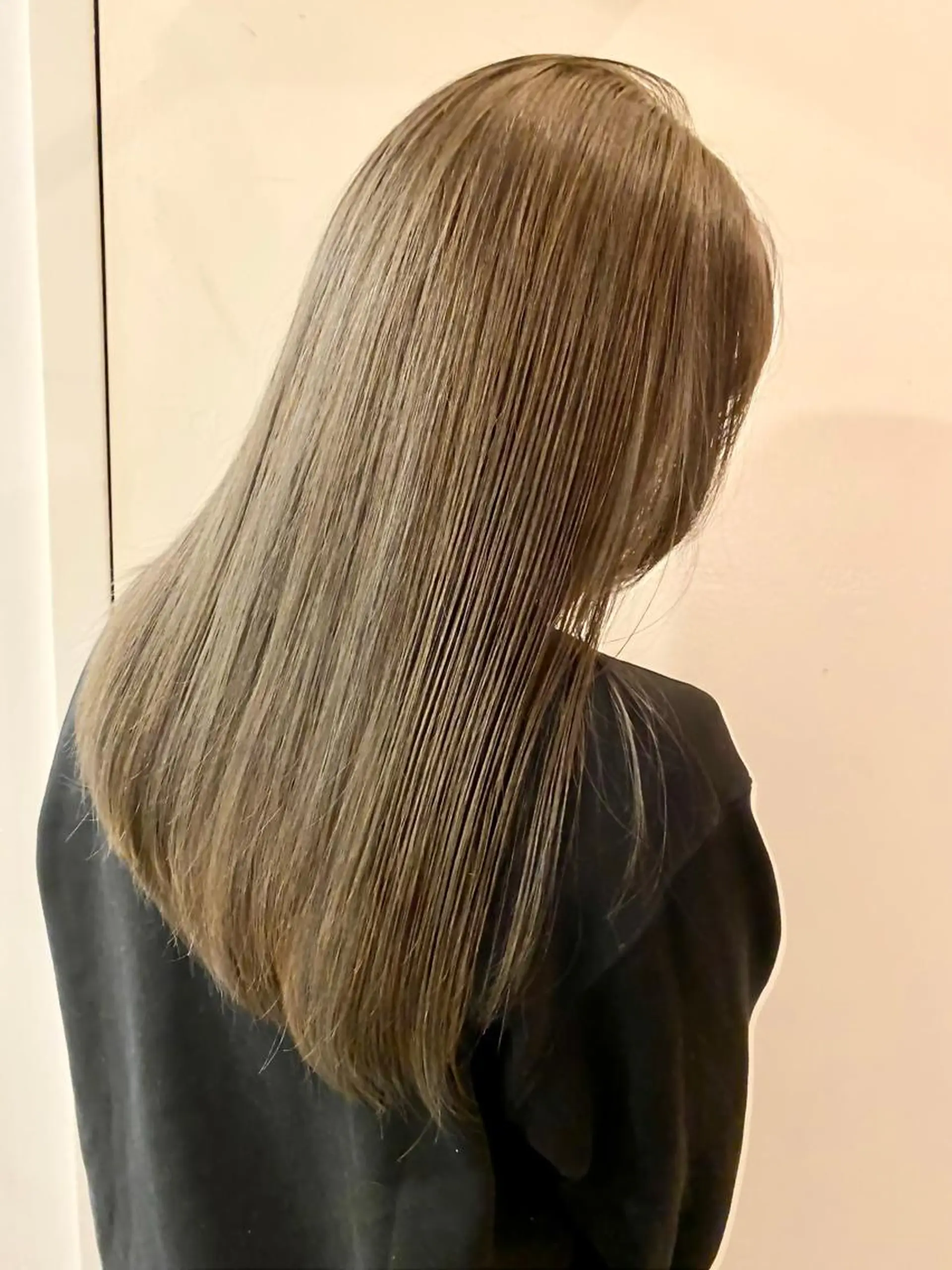 ロング カラー カット ヘアカラー トリートメント 藤野なつえ ナチュラルのヘアスタイル